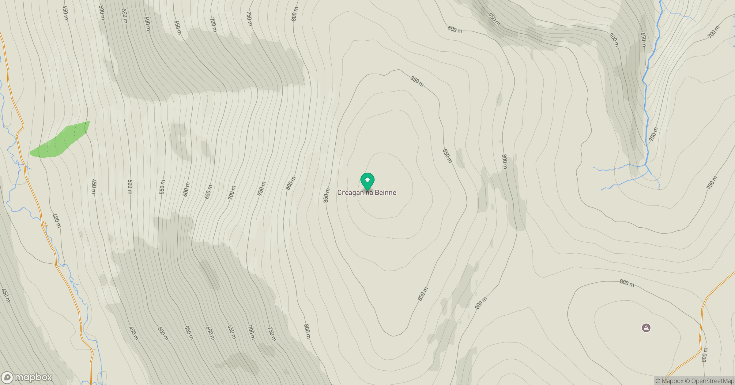 Creagan na Beinne location map