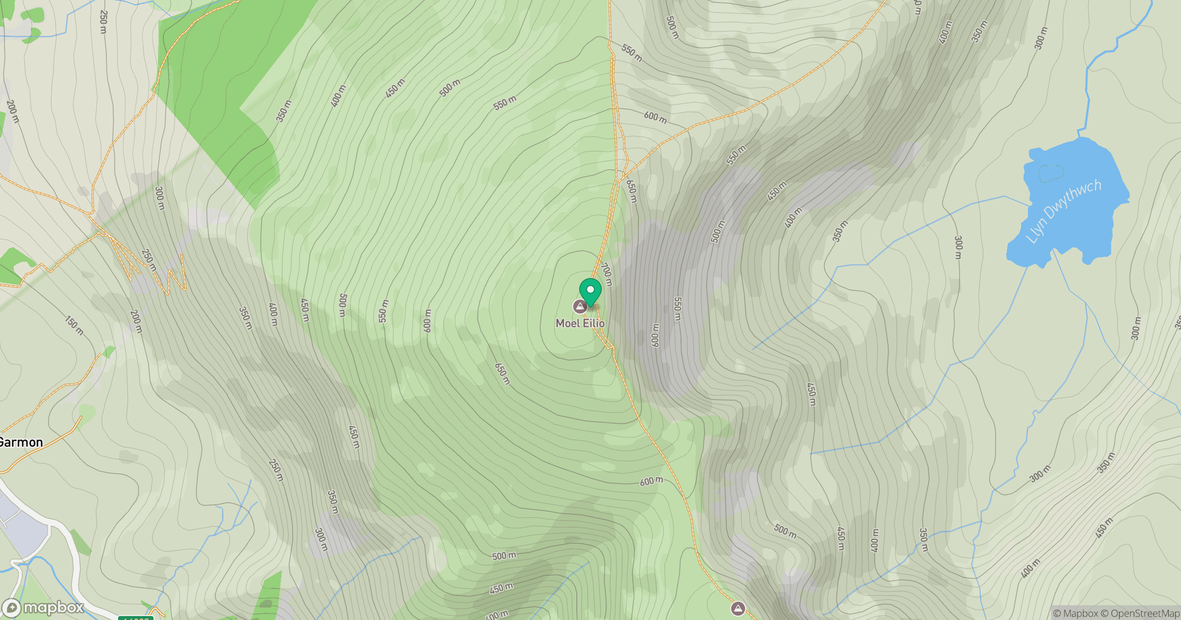 Moel Eilio location map