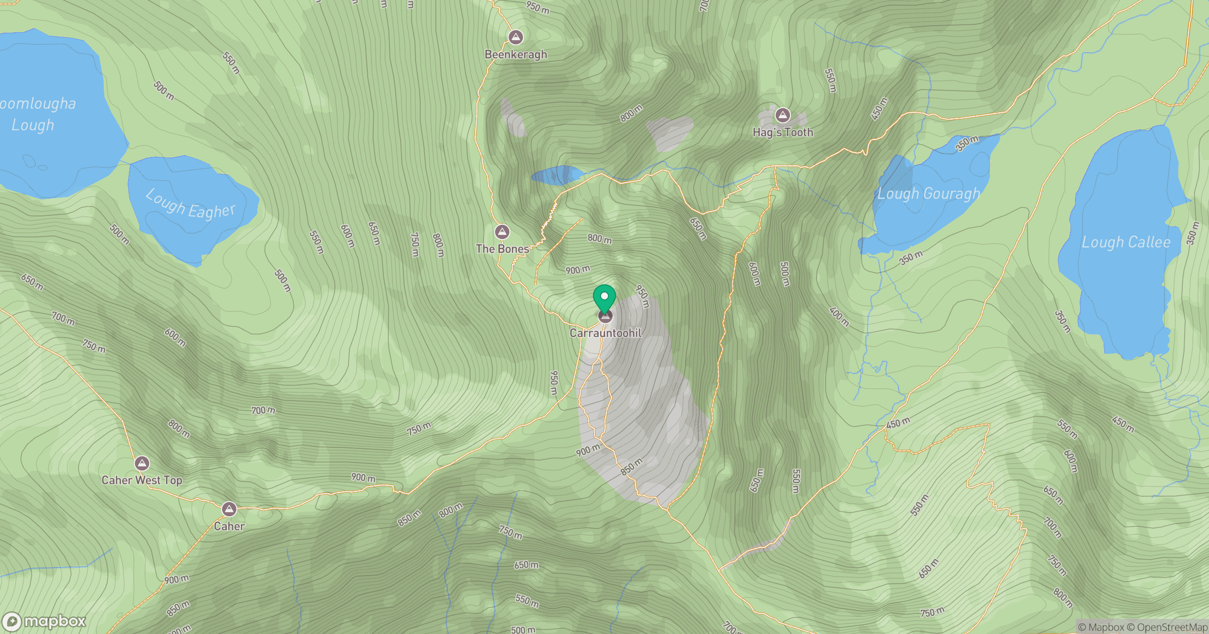 Carrauntoohil location map