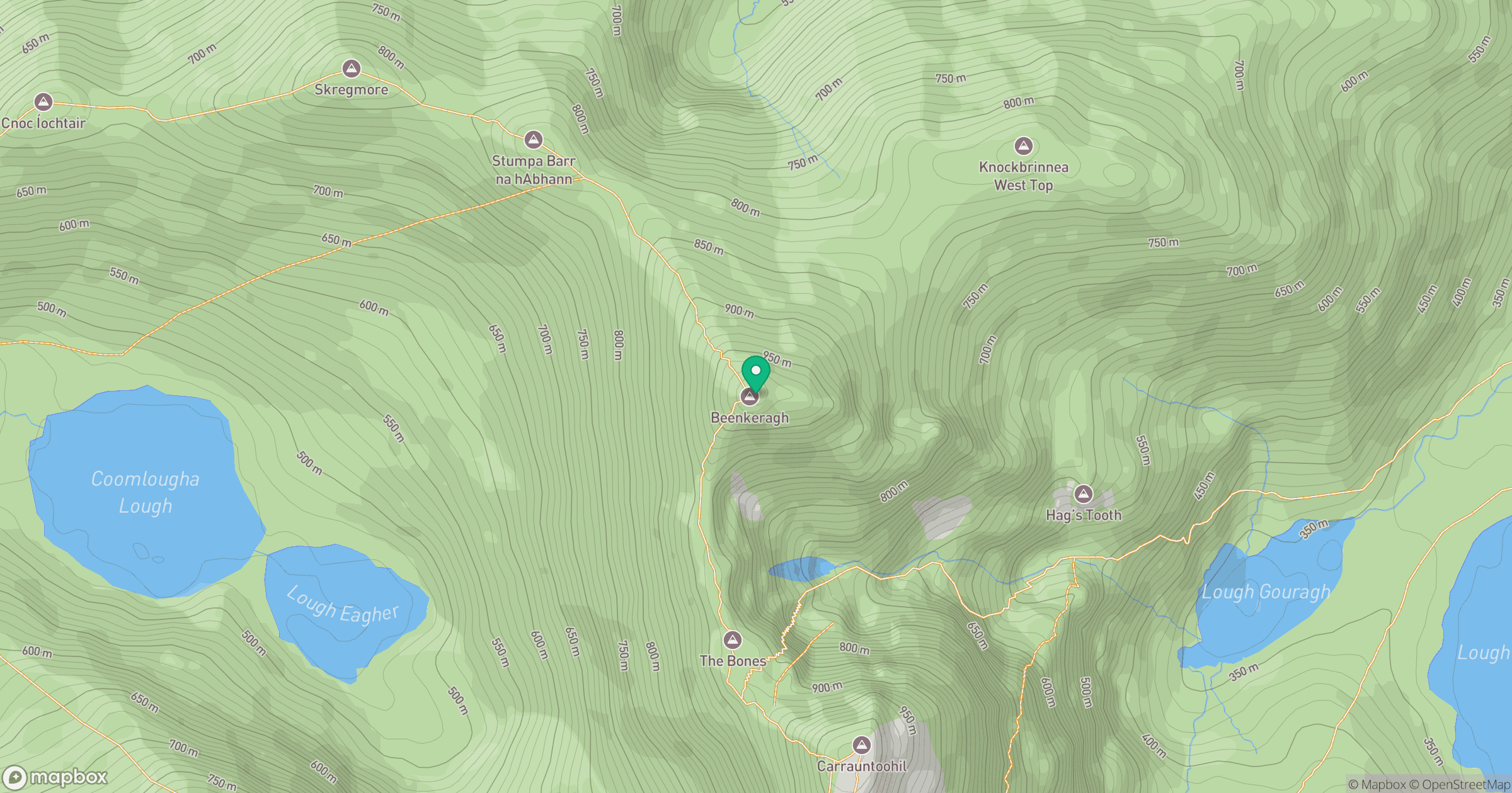 Beenkeragh [Binn Chaorach] location map