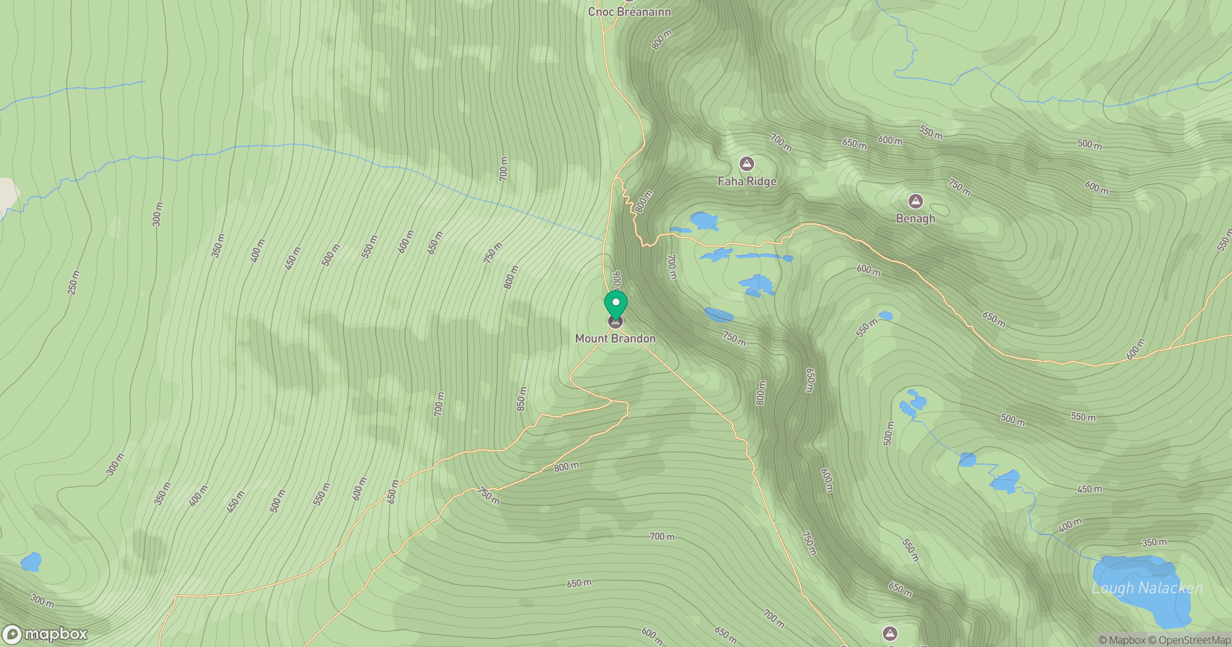 Brandon Mountain location map