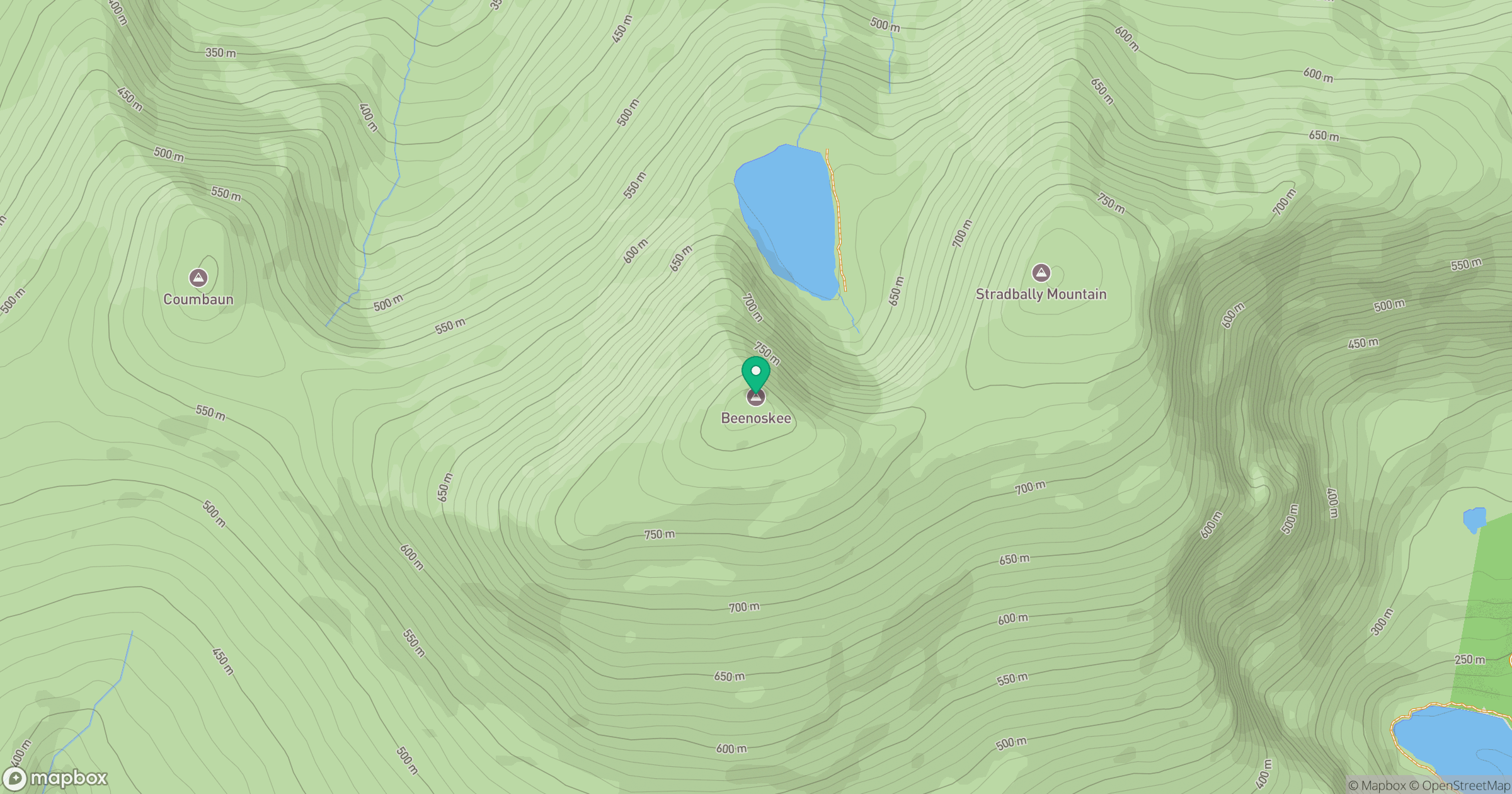 Beenoskee location map