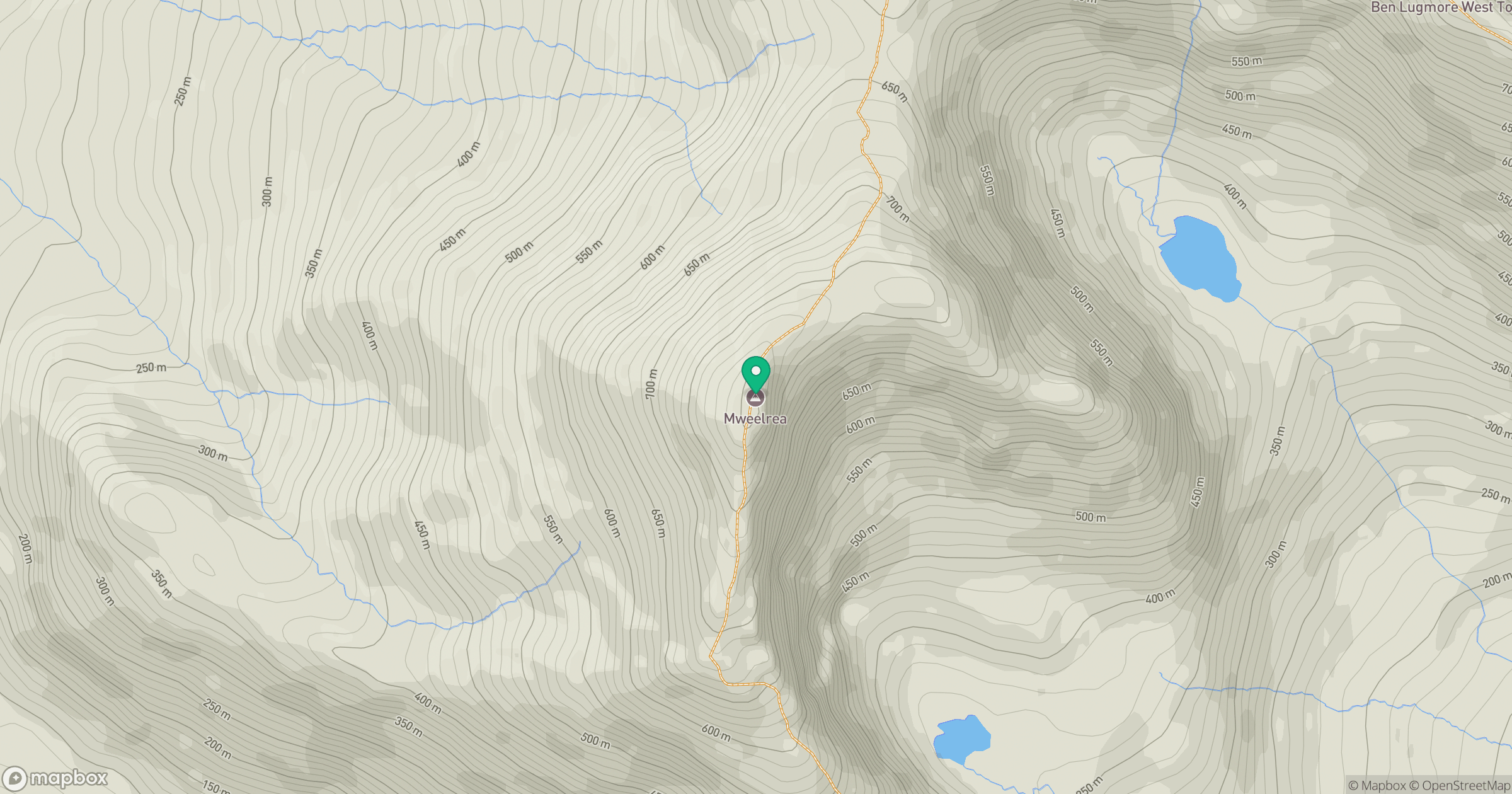 Mweelrea location map