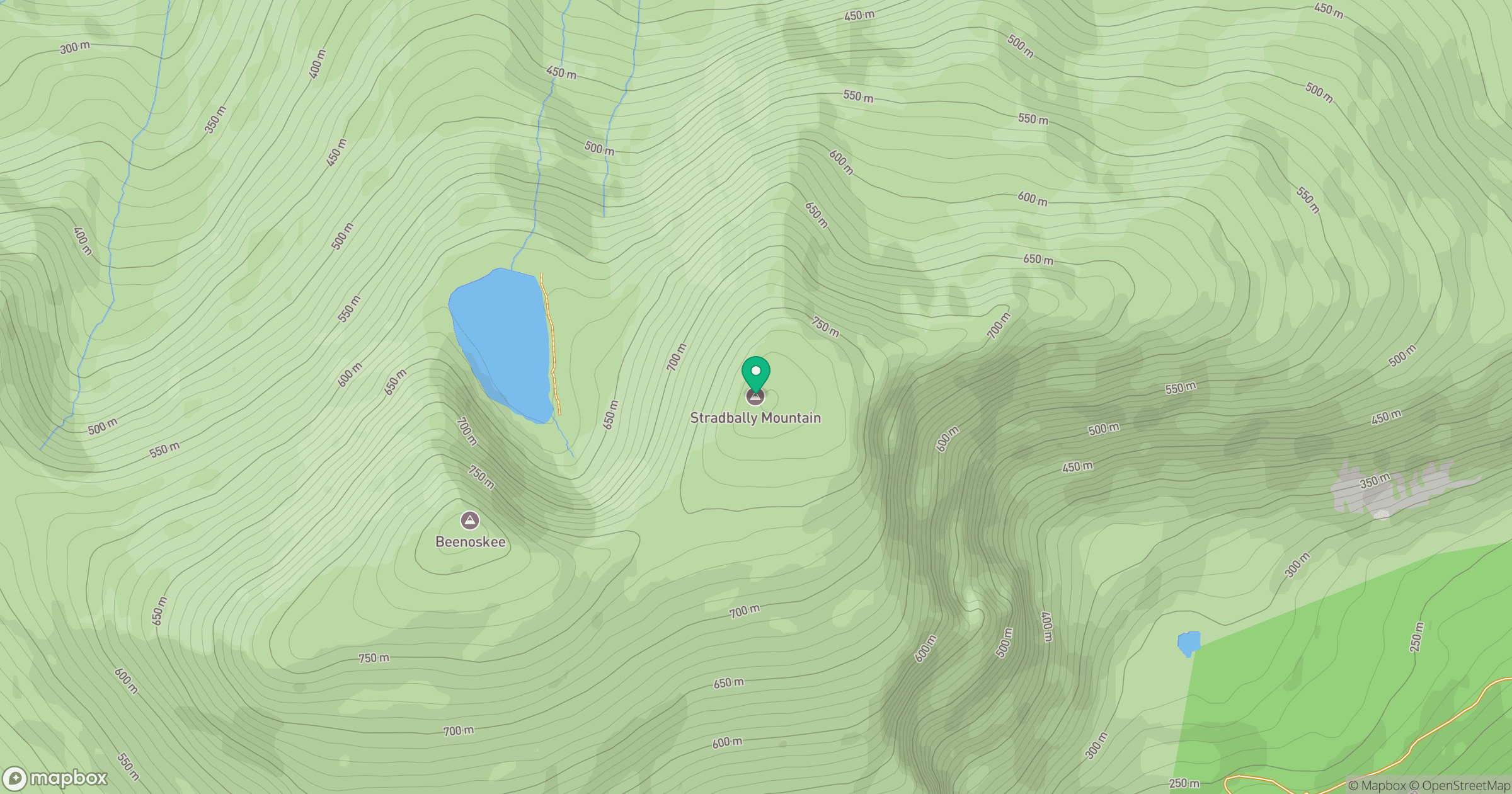Stradbally Mountain location map