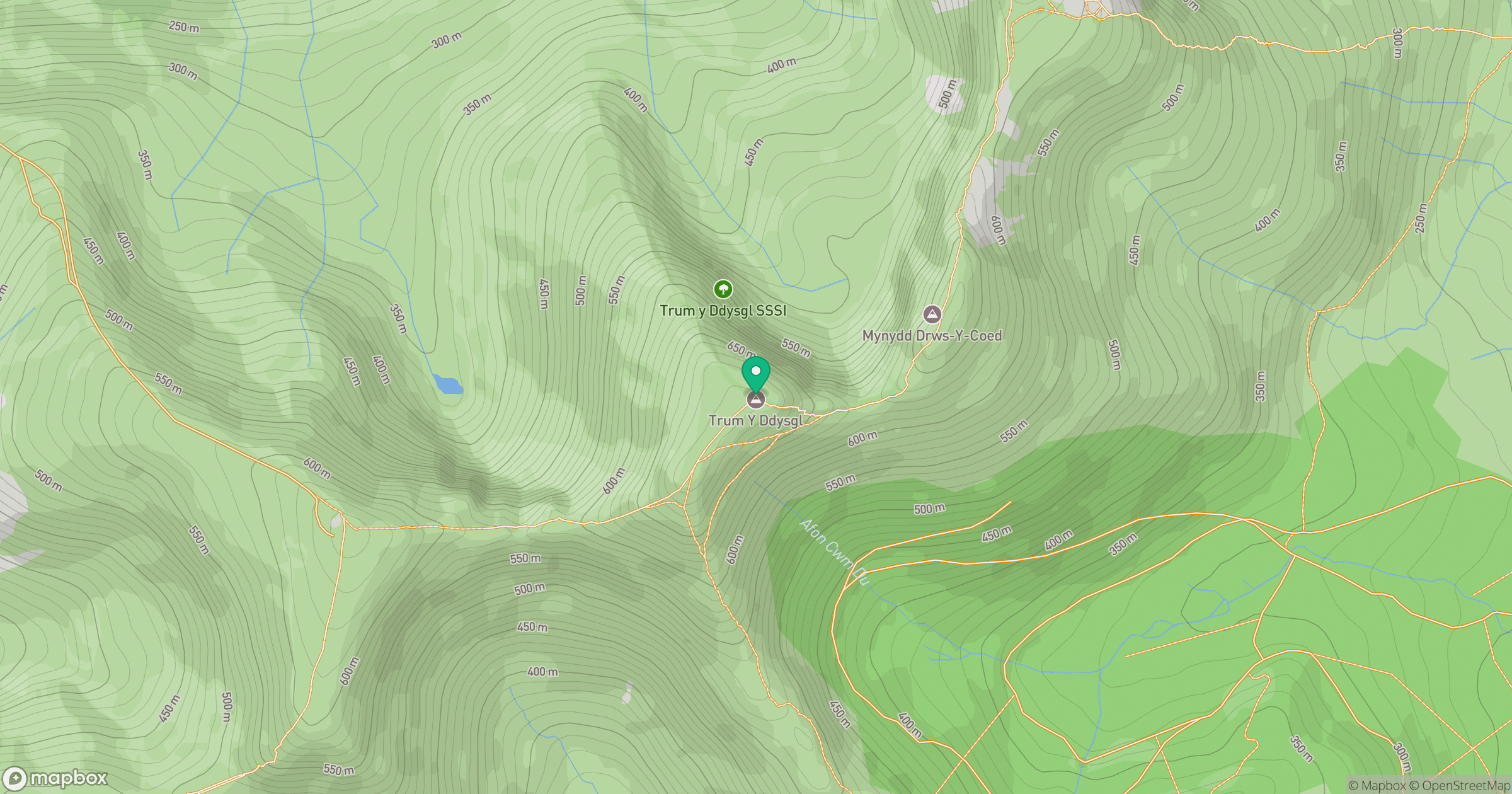 Trum y Ddysgl location map