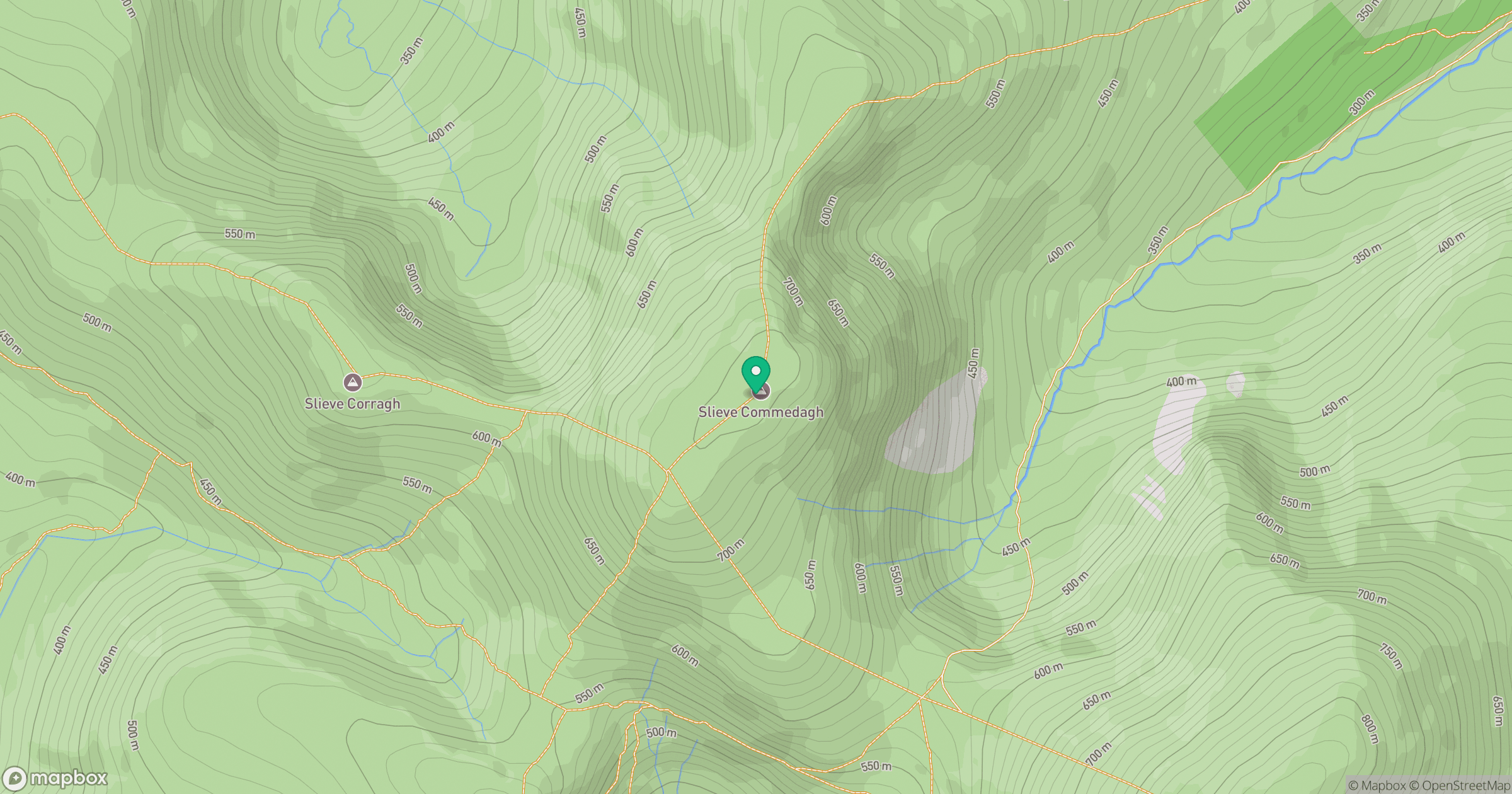Slieve Commedagh location map