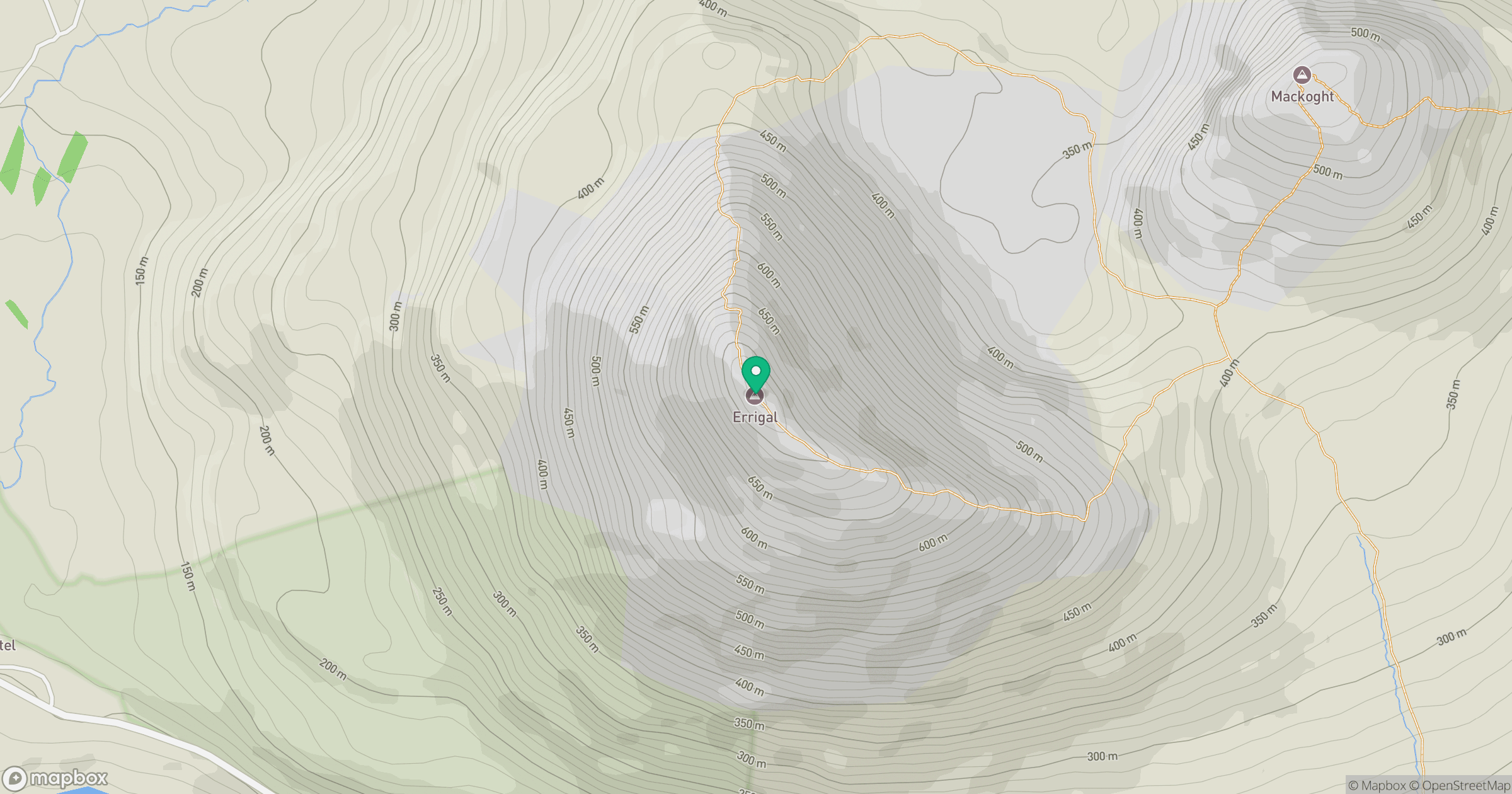 Errigal [An Earagail] location map
