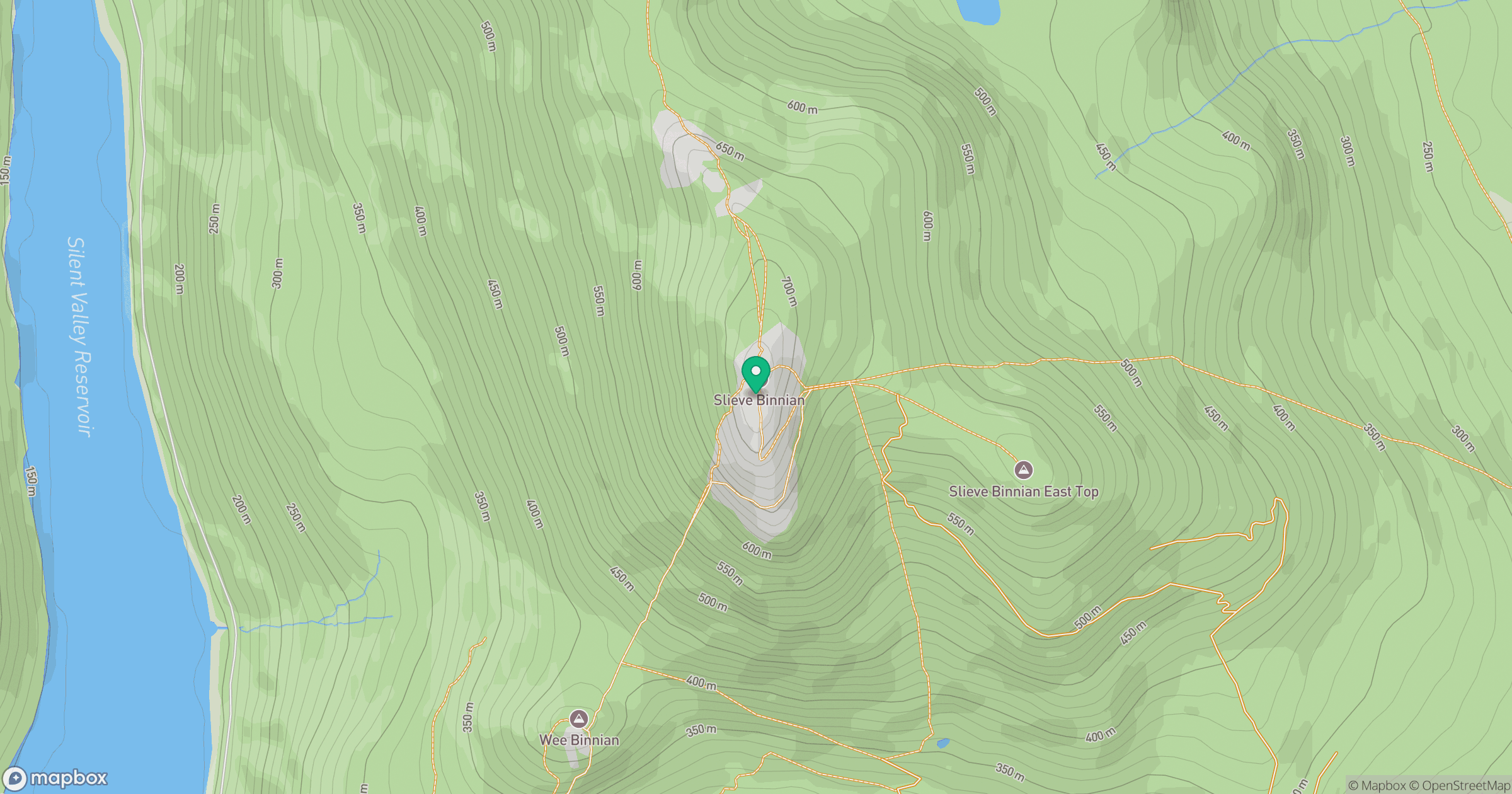 Slieve Binnian location map