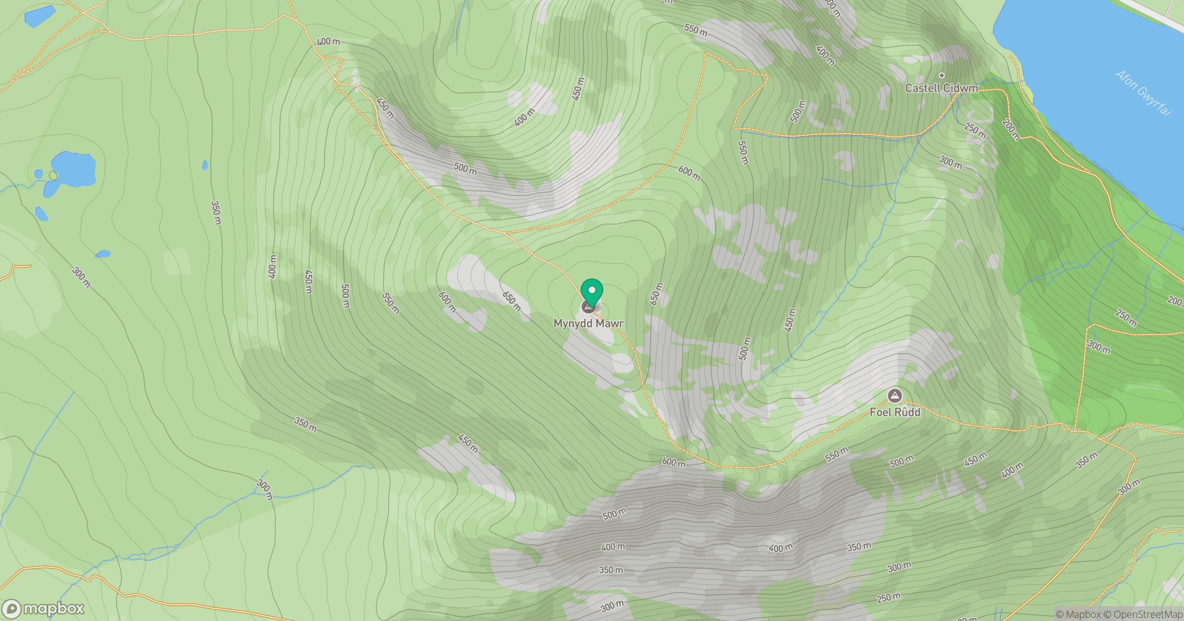Mynydd Mawr location map
