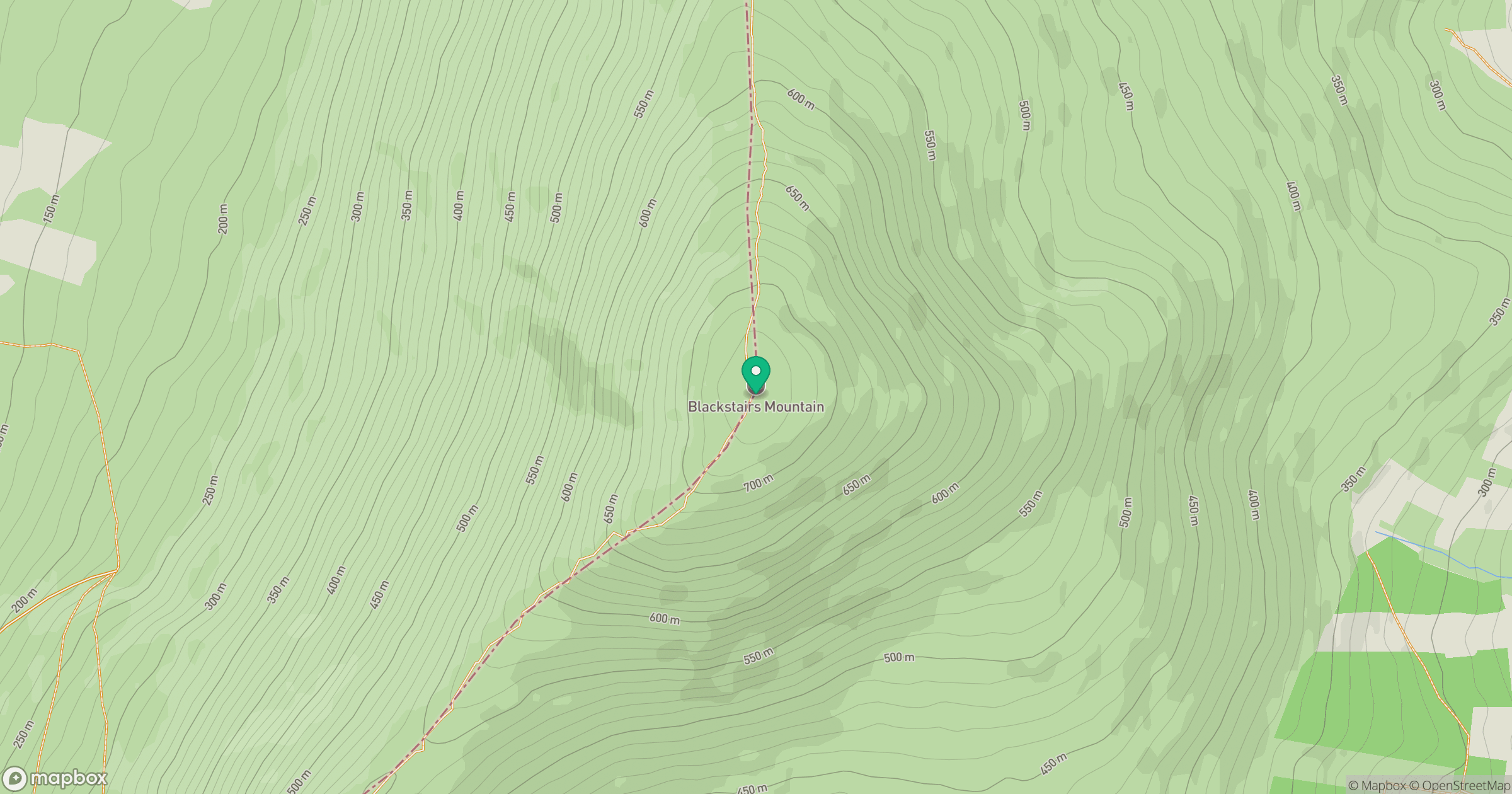 Blackstairs Mountain [Na Staighri Dubha] location map