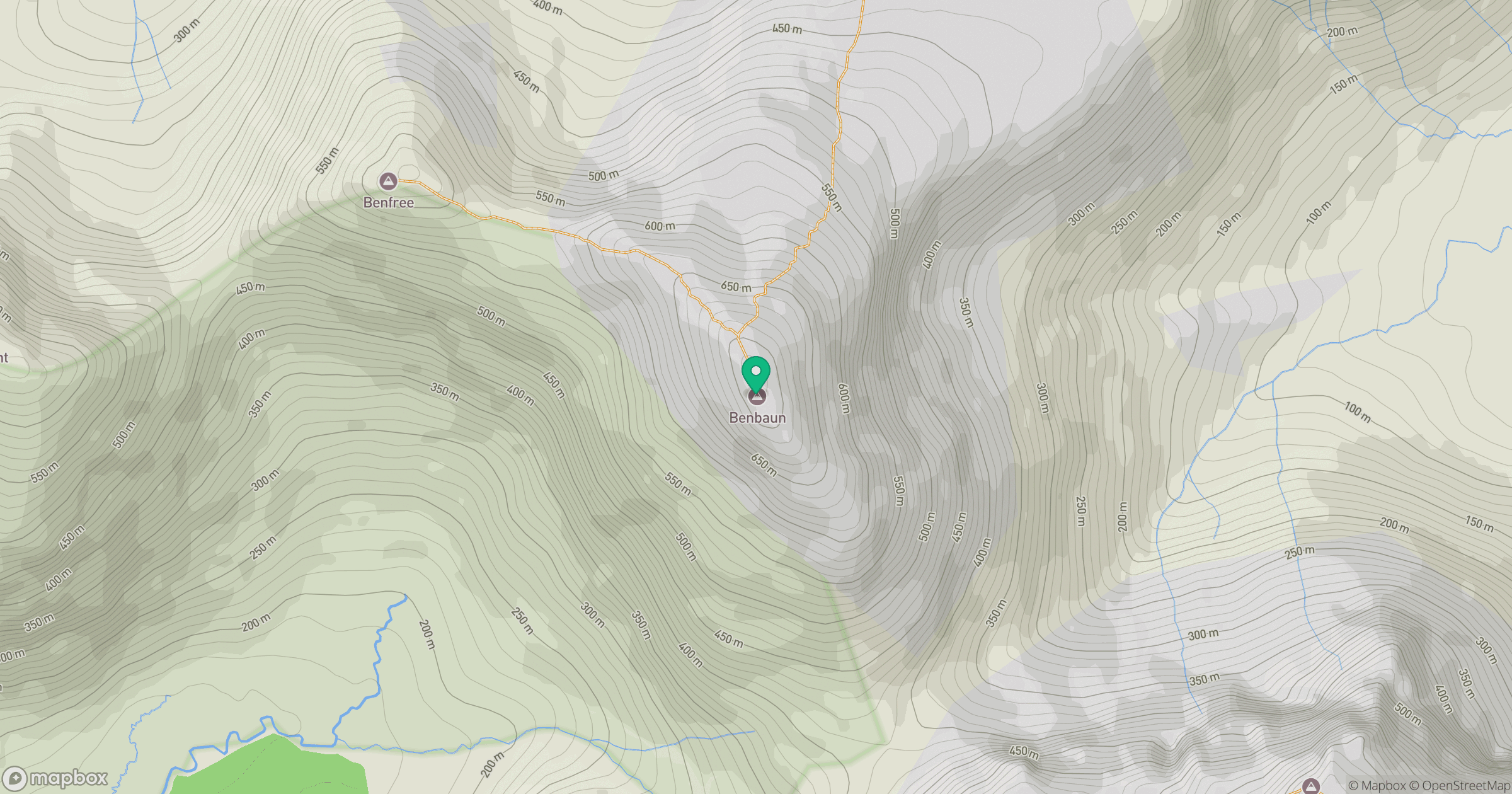 Benbaun location map