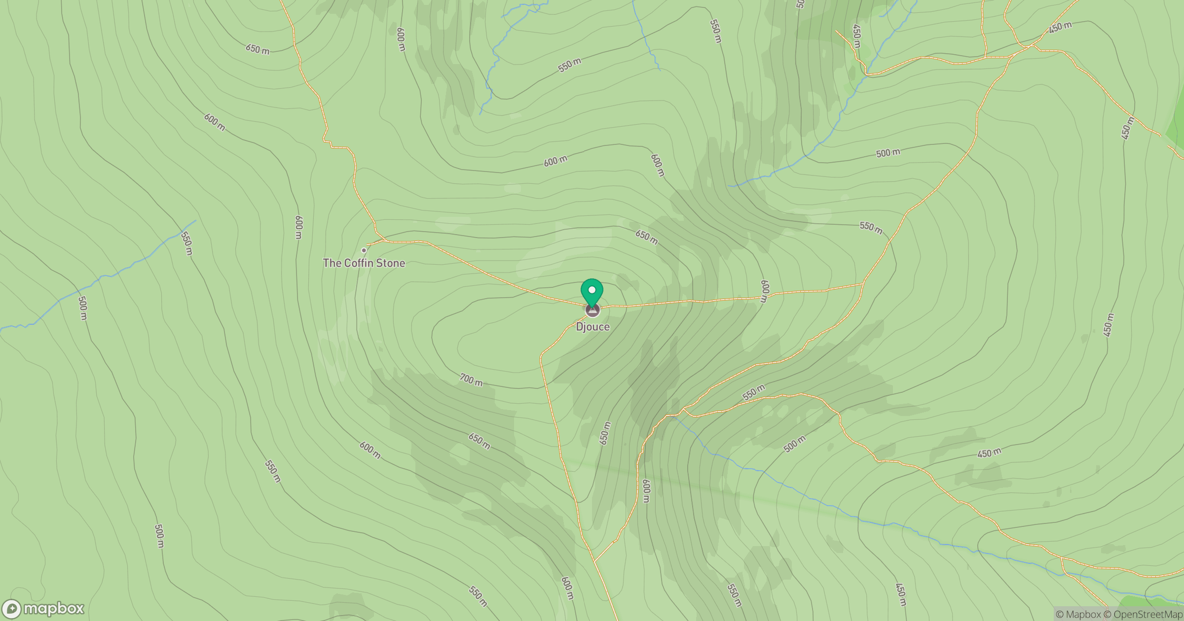 Djouce location map
