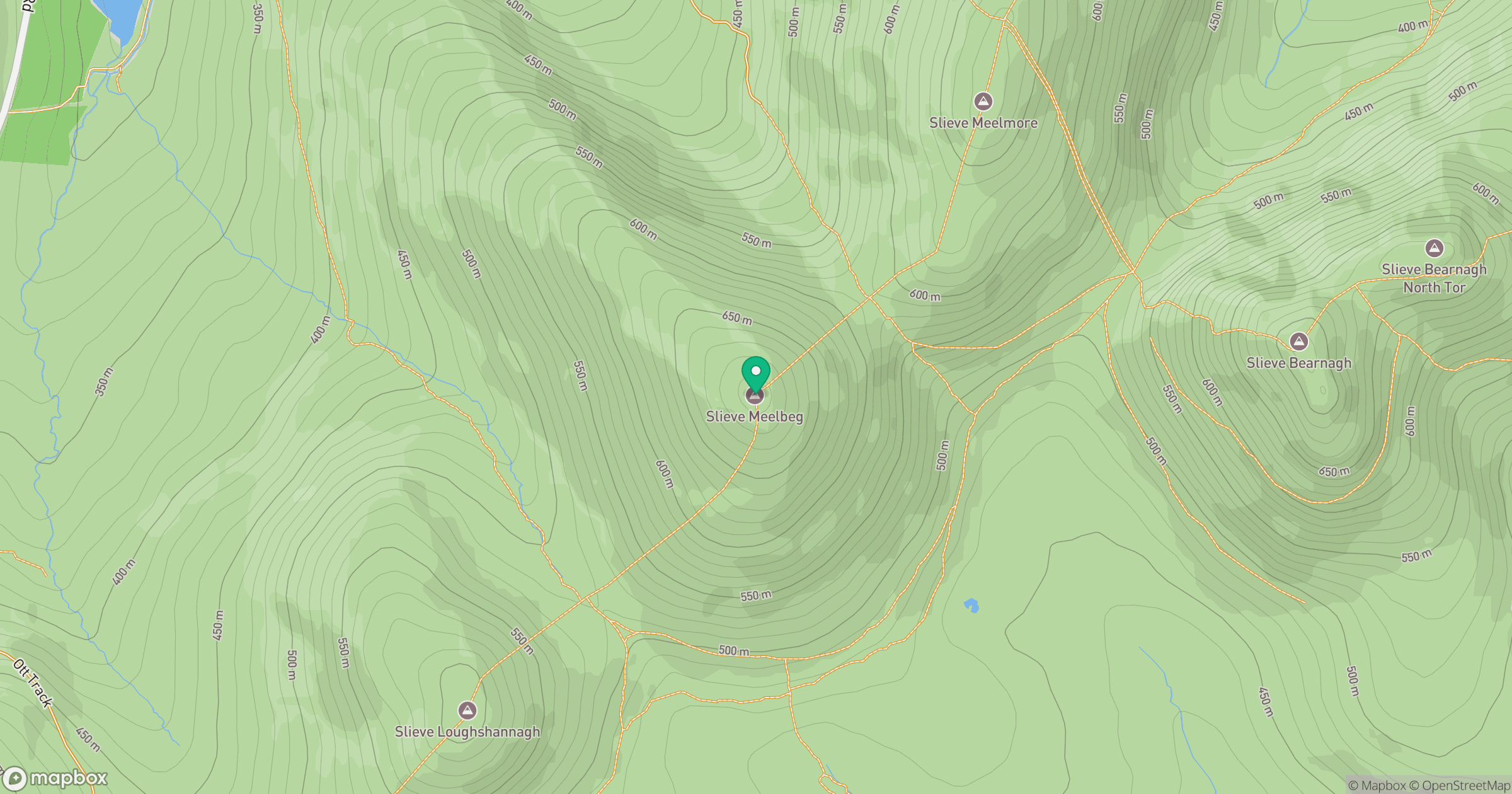 Slieve Meelbeg location map
