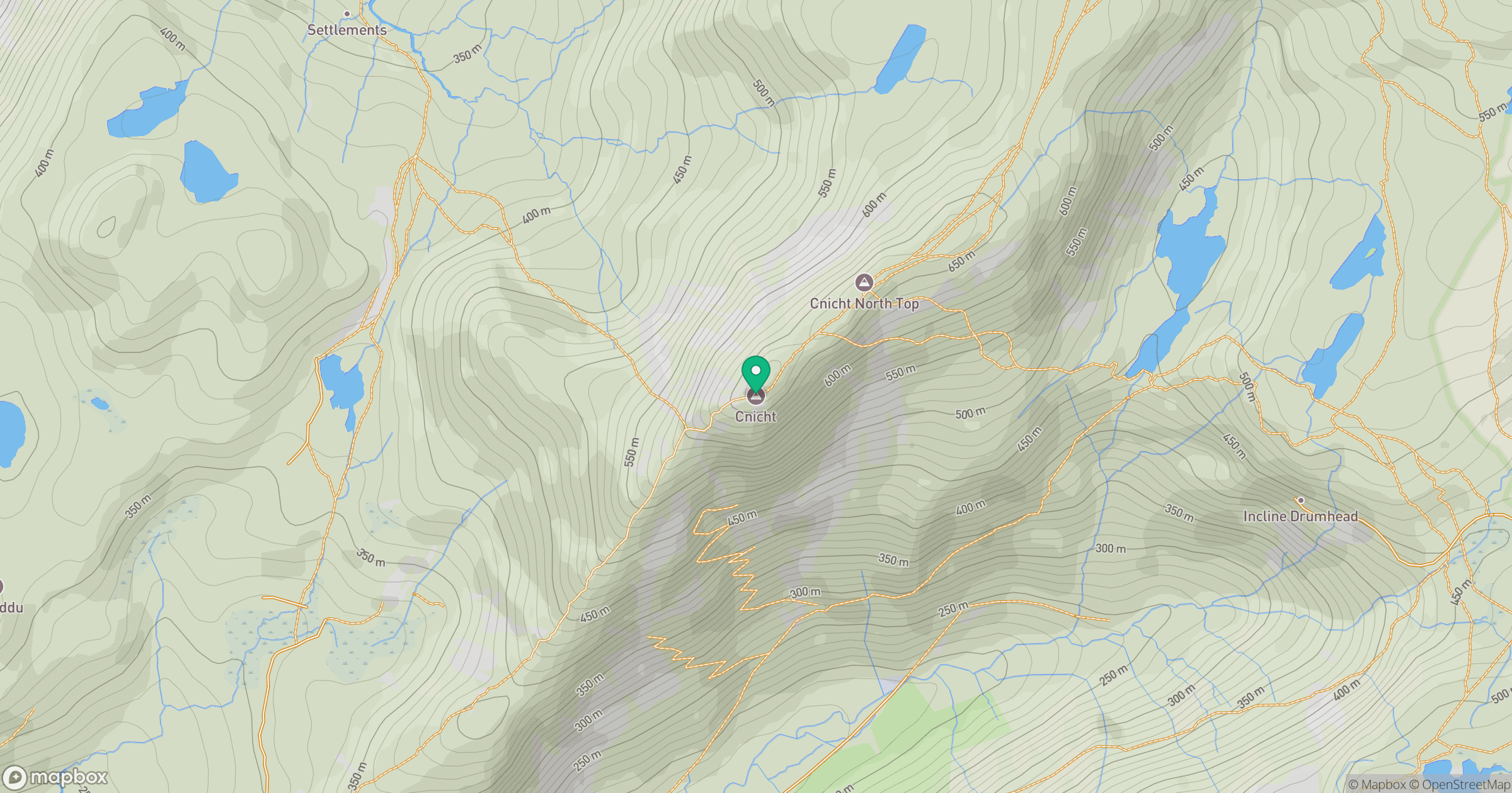 Cnicht location map