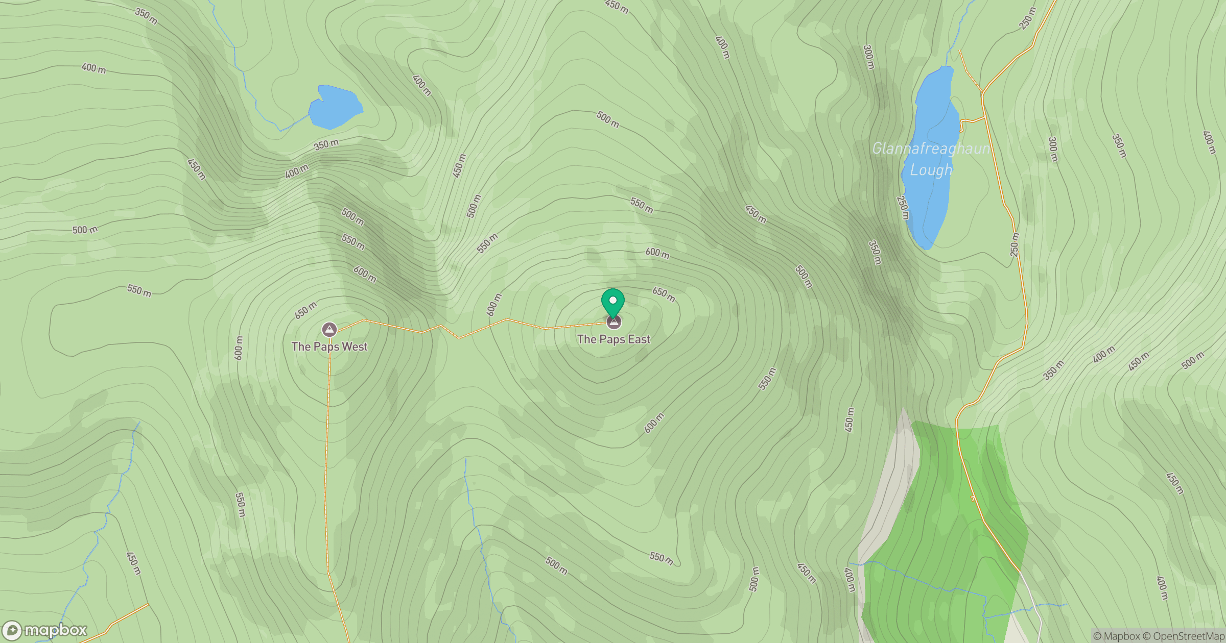 The Paps East [An Da Chich Anann (An Chioch Thoir)] location map