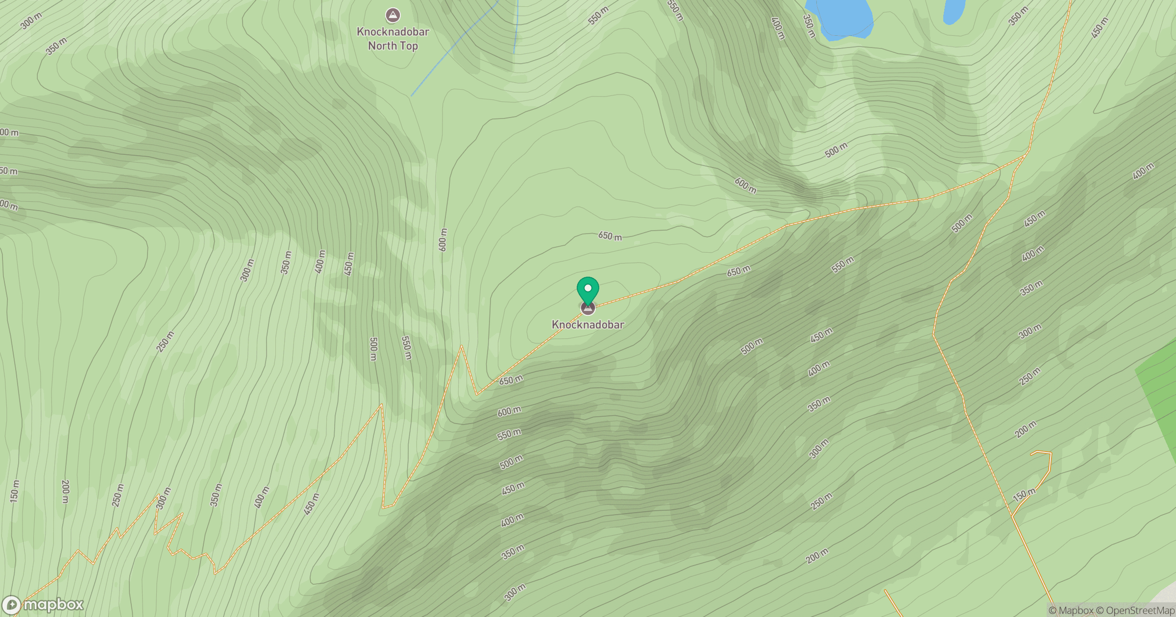 Knocknadobar [Cnoc na dTobar] location map
