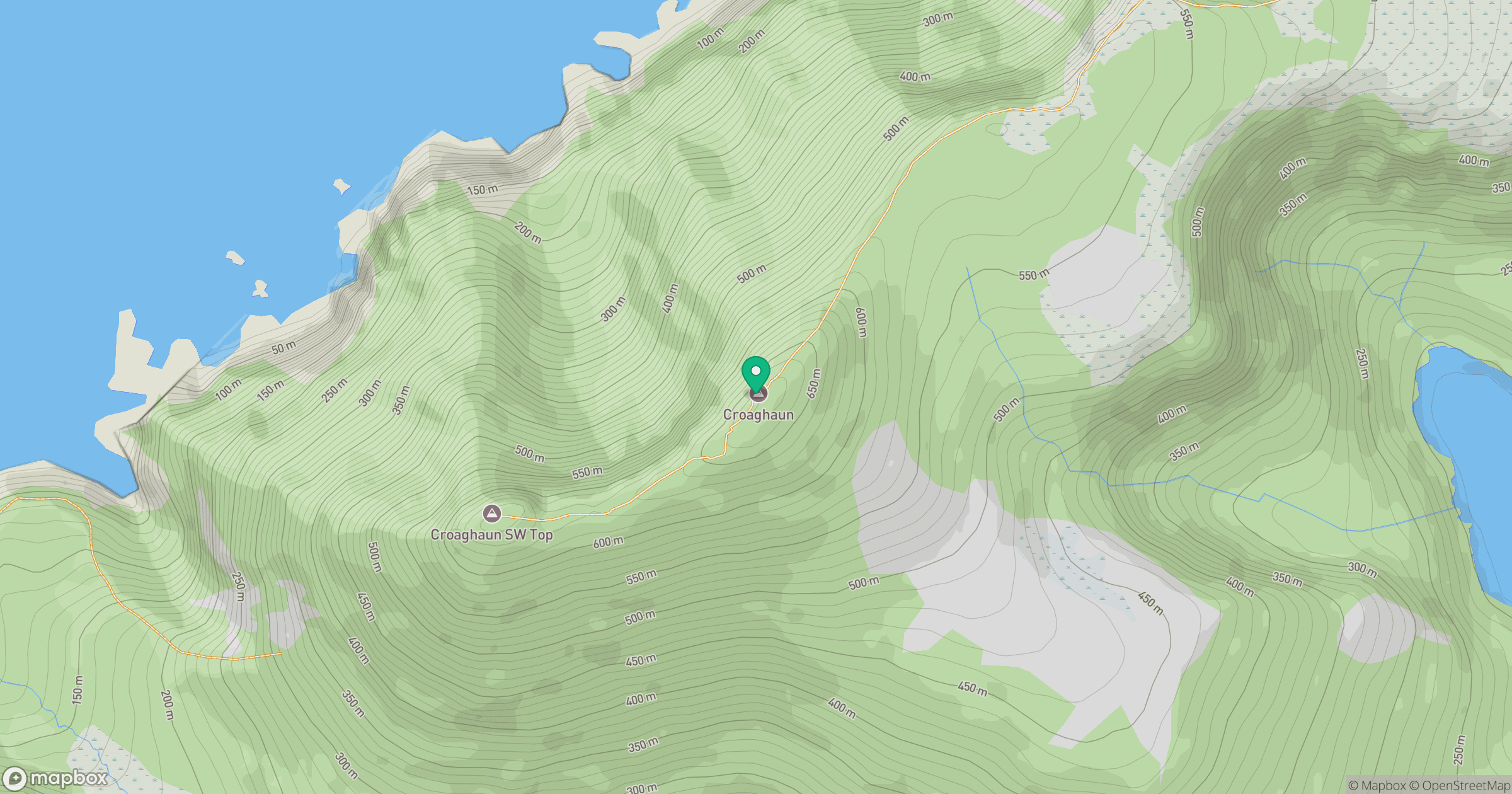 Croaghaun [Cruachan] location map