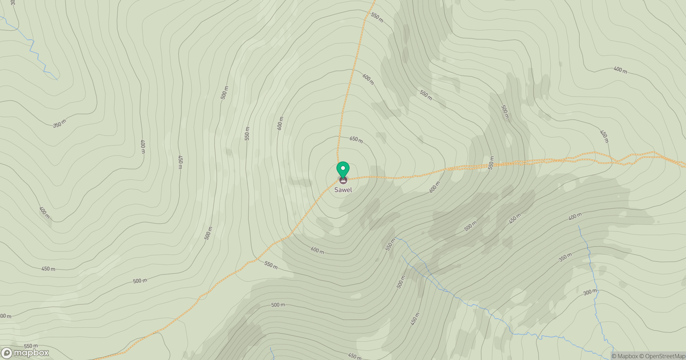 Sawel location map