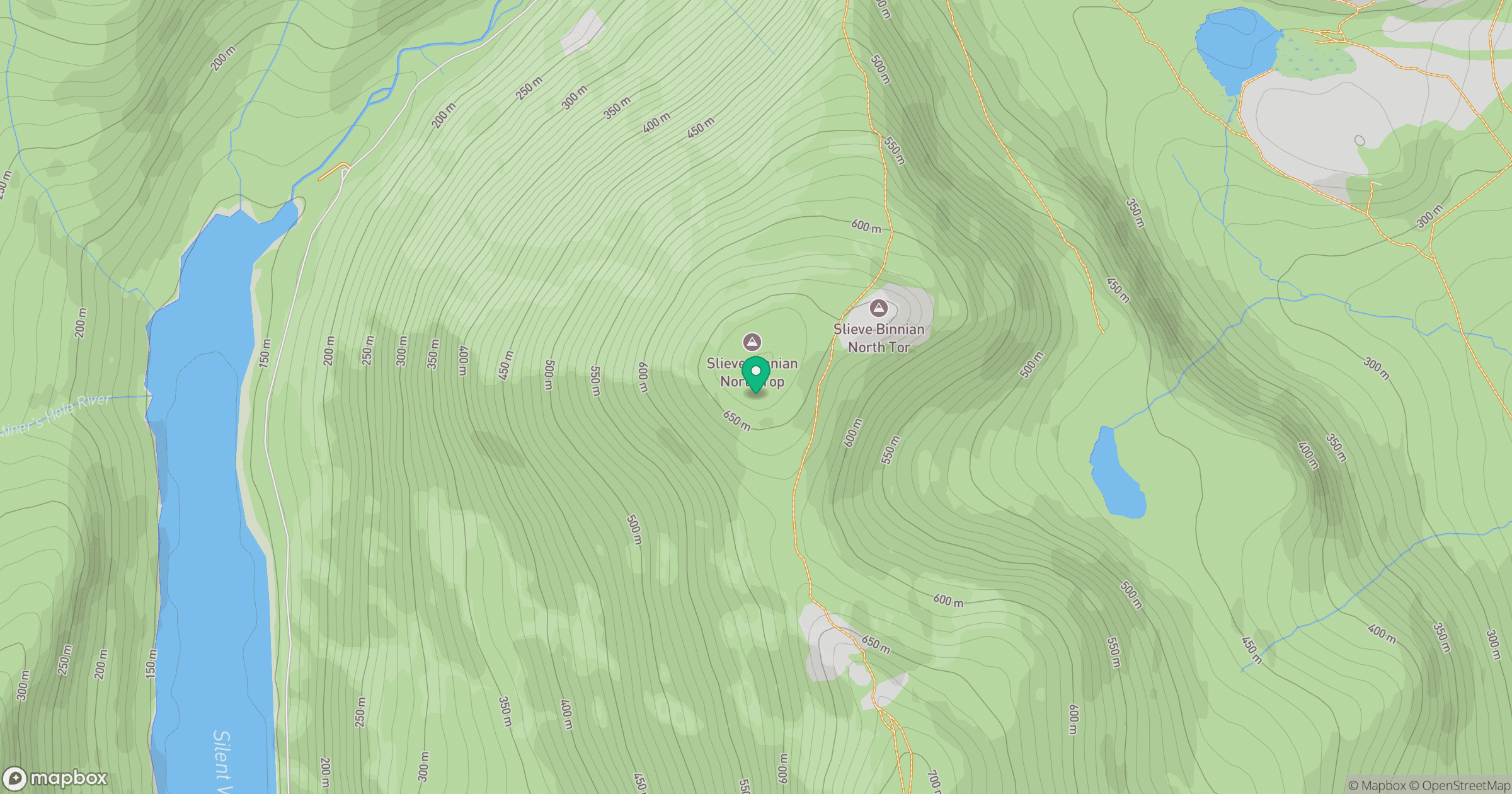Slieve Binnian North Top location map