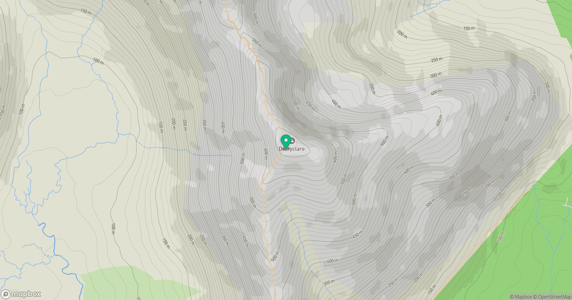 Binn Doire Chlair [Derryclare] location map
