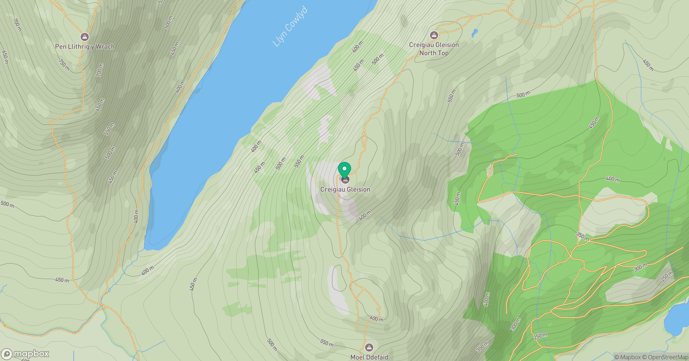 Creigiau Gleision location map