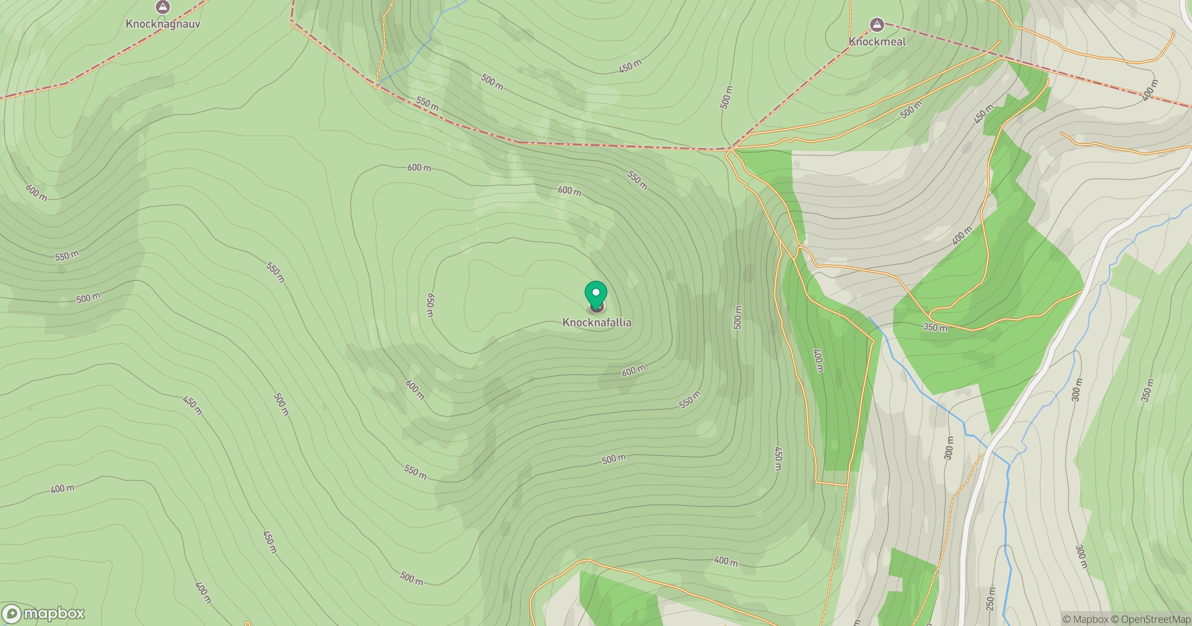 Knocknafallia location map