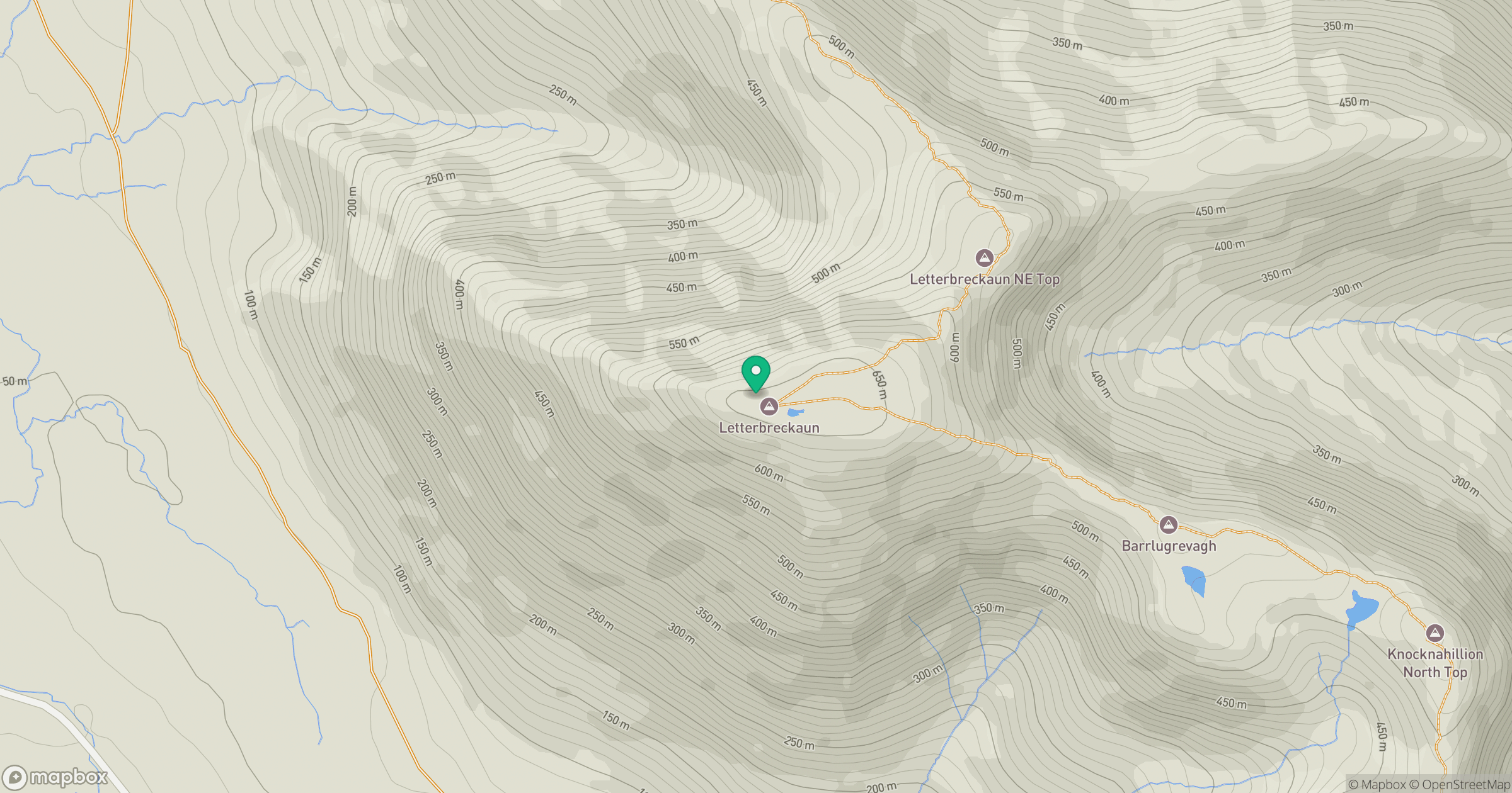 Letterbreckaun [Binn Bhriocain] location map