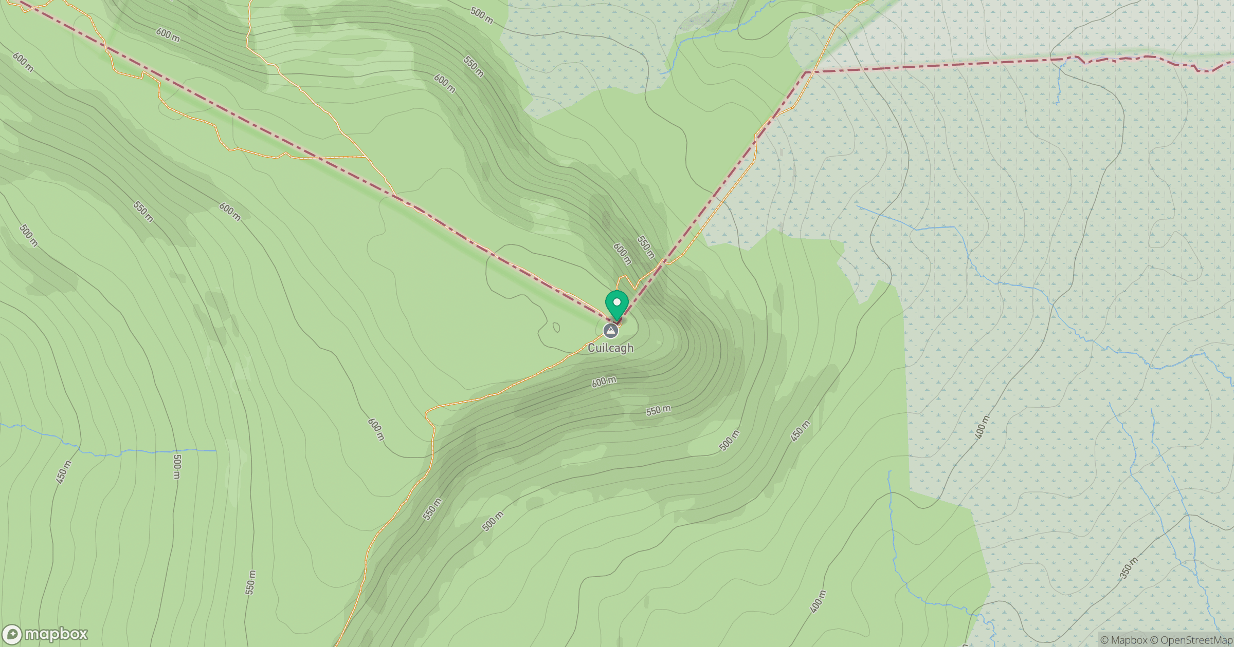 Cuilcagh [Binn Chuilceach] location map
