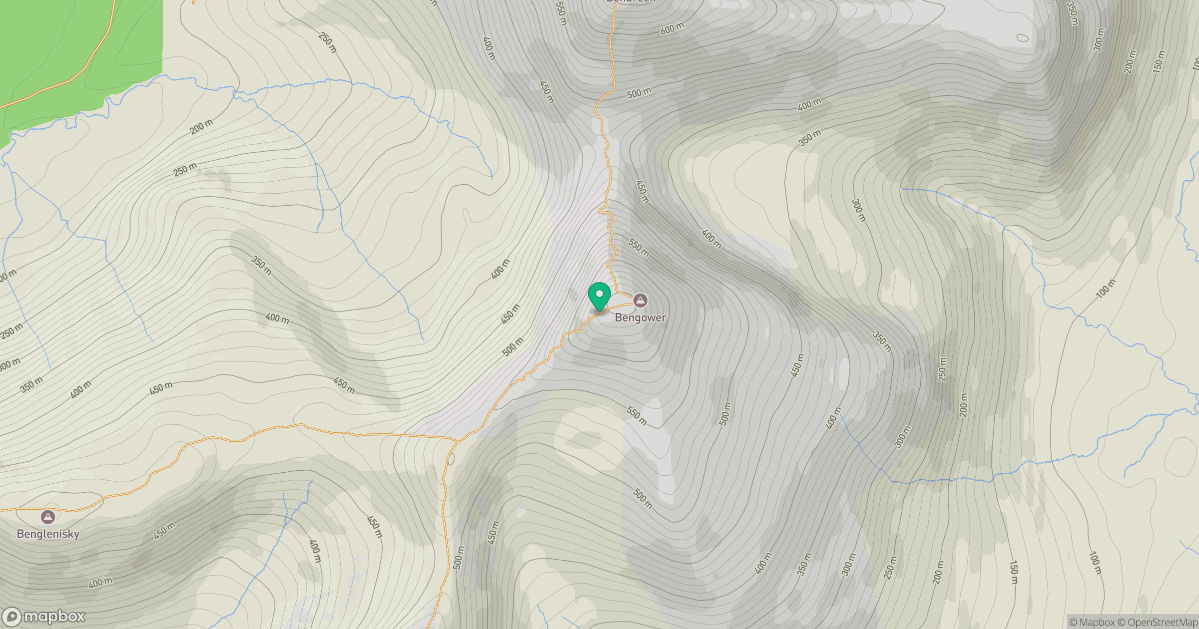 Binn Gabhar location map