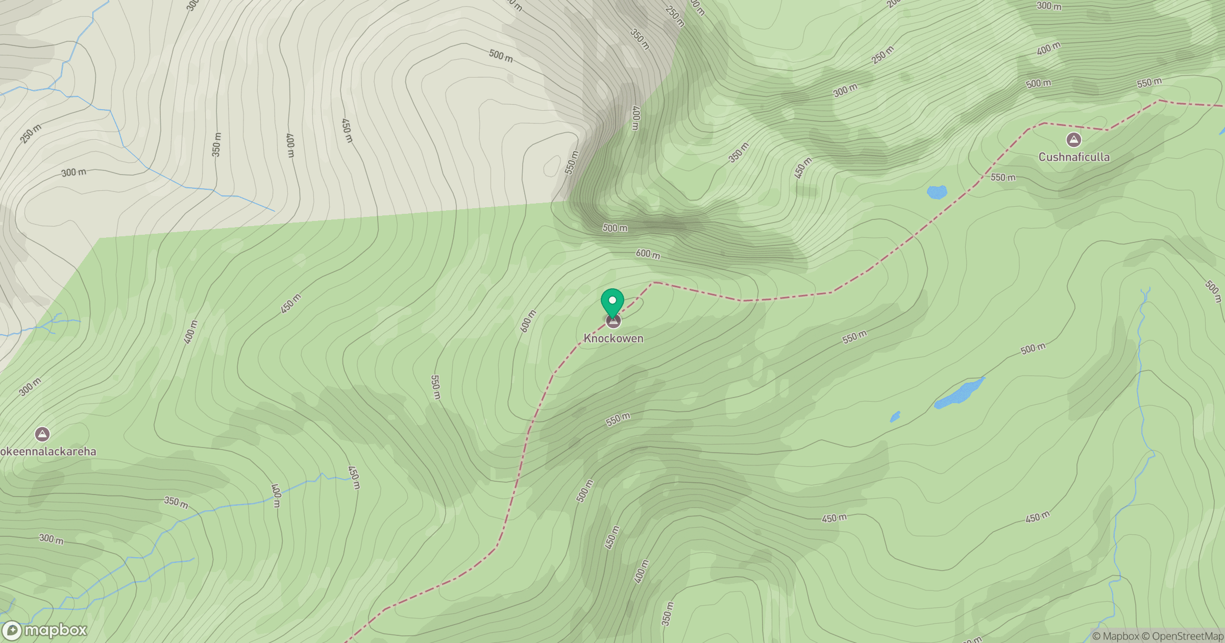 Knockowen location map