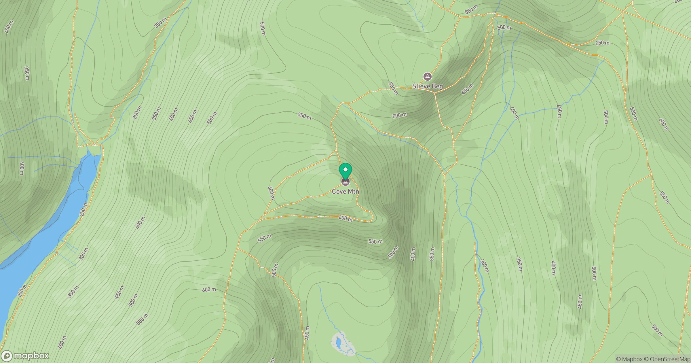 Cove Mountain location map