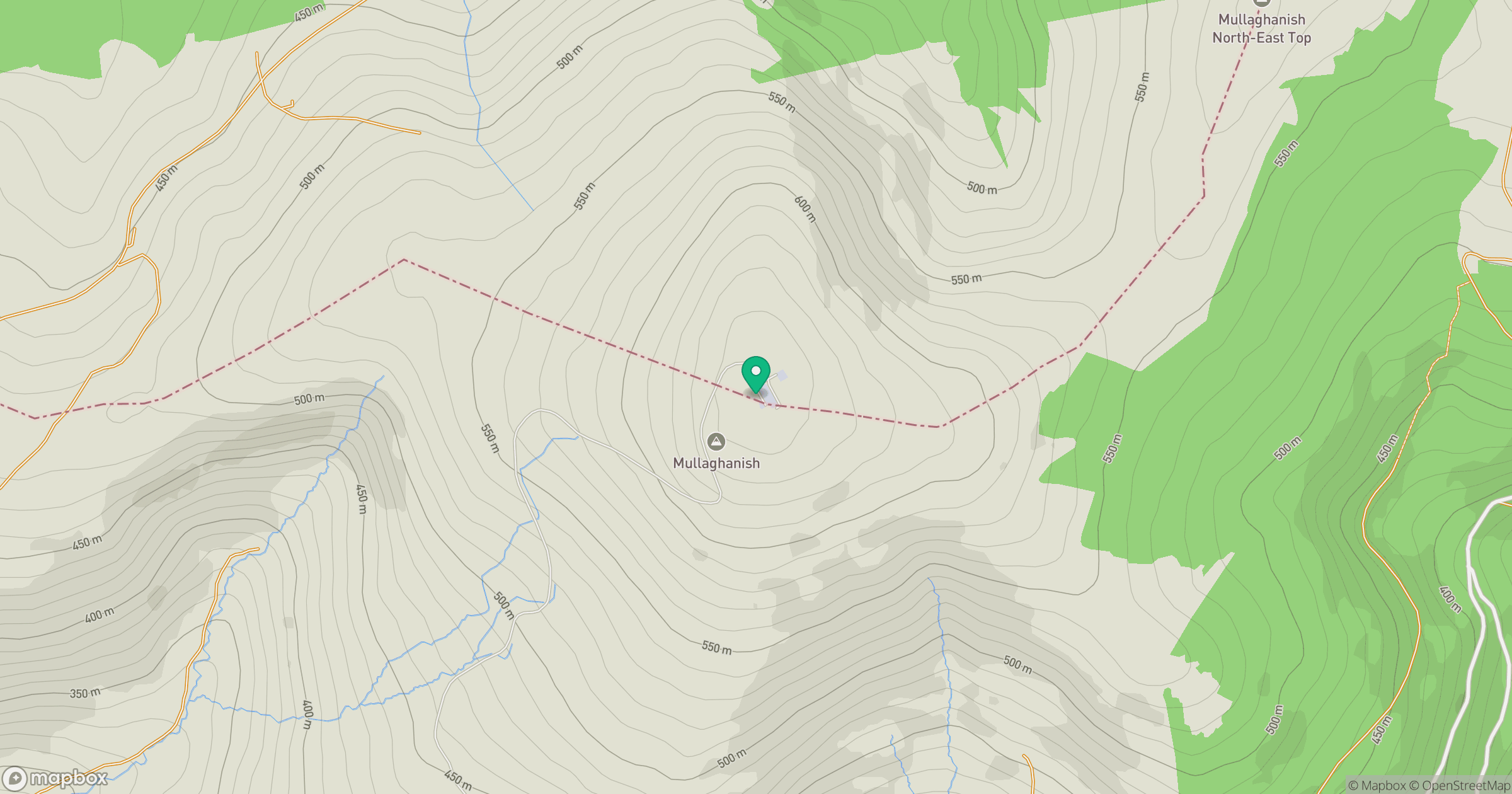 Mullaghanish [Mullach an Ois] location map