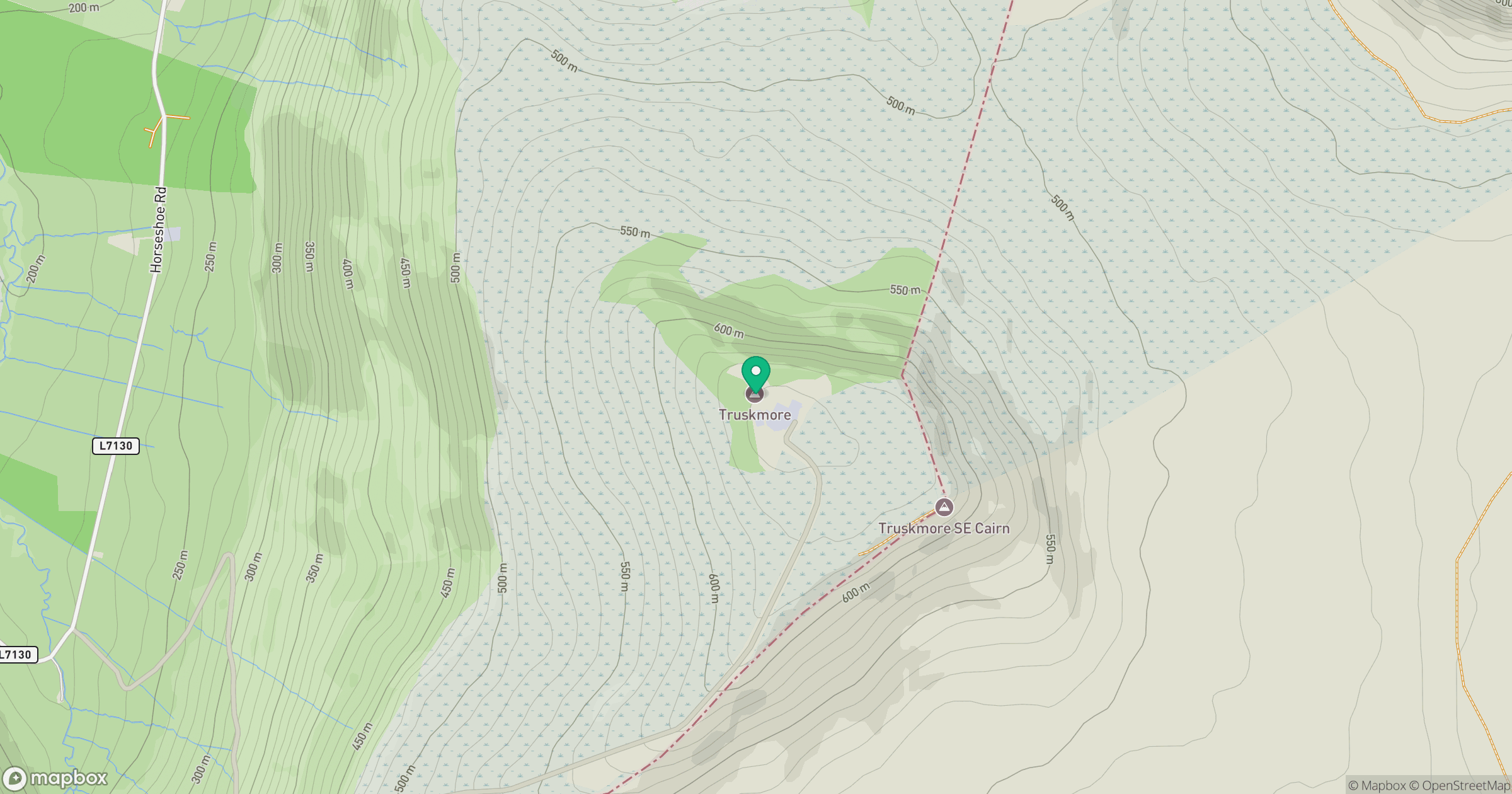 Truskmore [Trosc Mor] location map