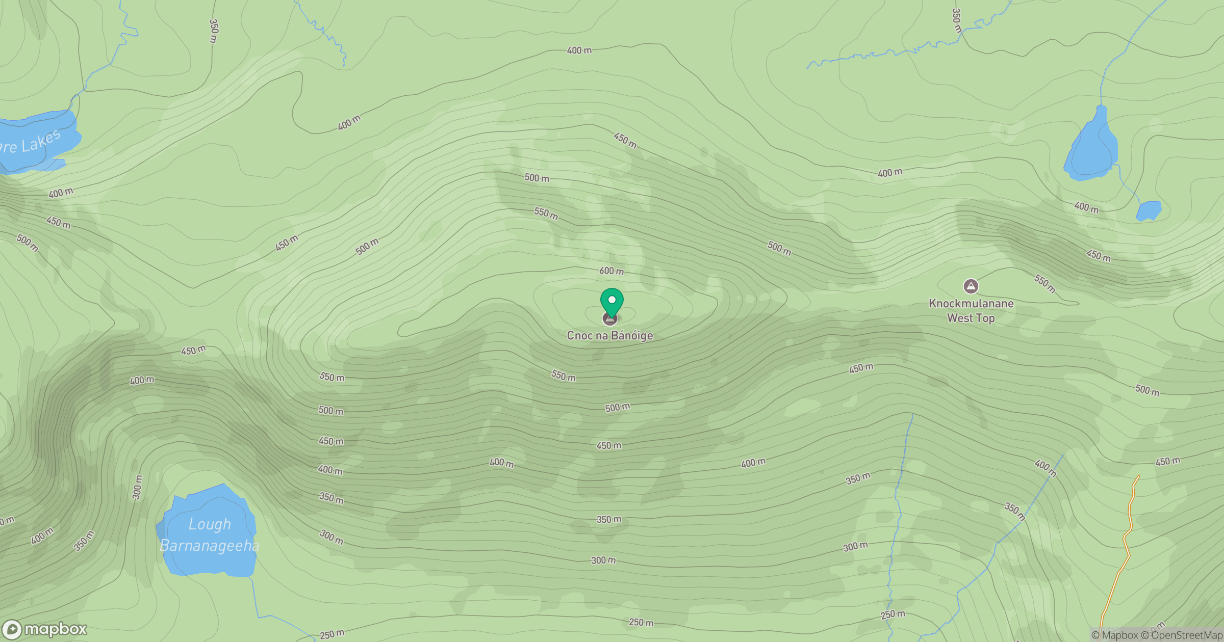 Banoge Mountain location map