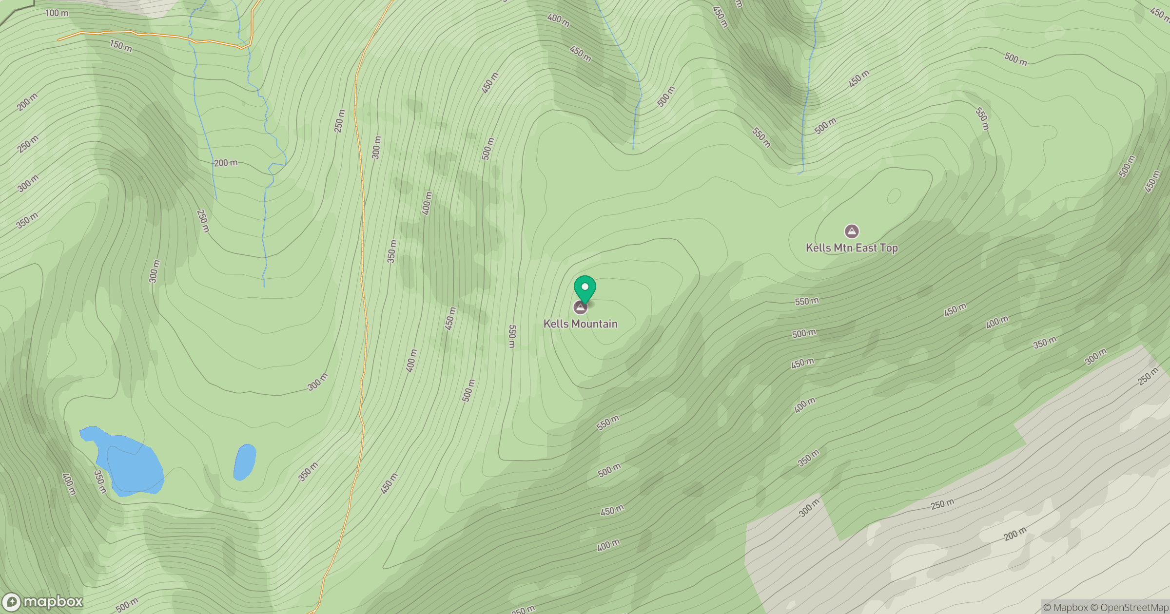 Kells Mountain [Knocknadobar East Top] location map