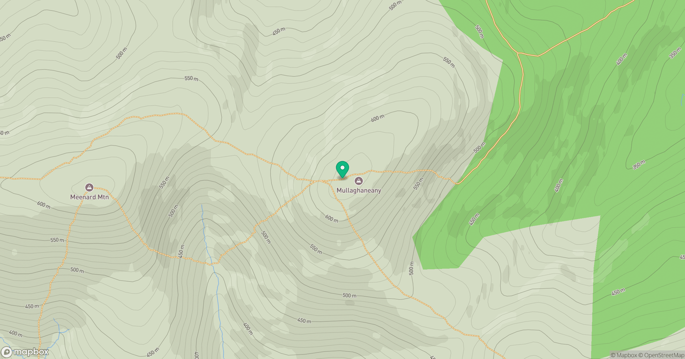 Mullaghaneany location map