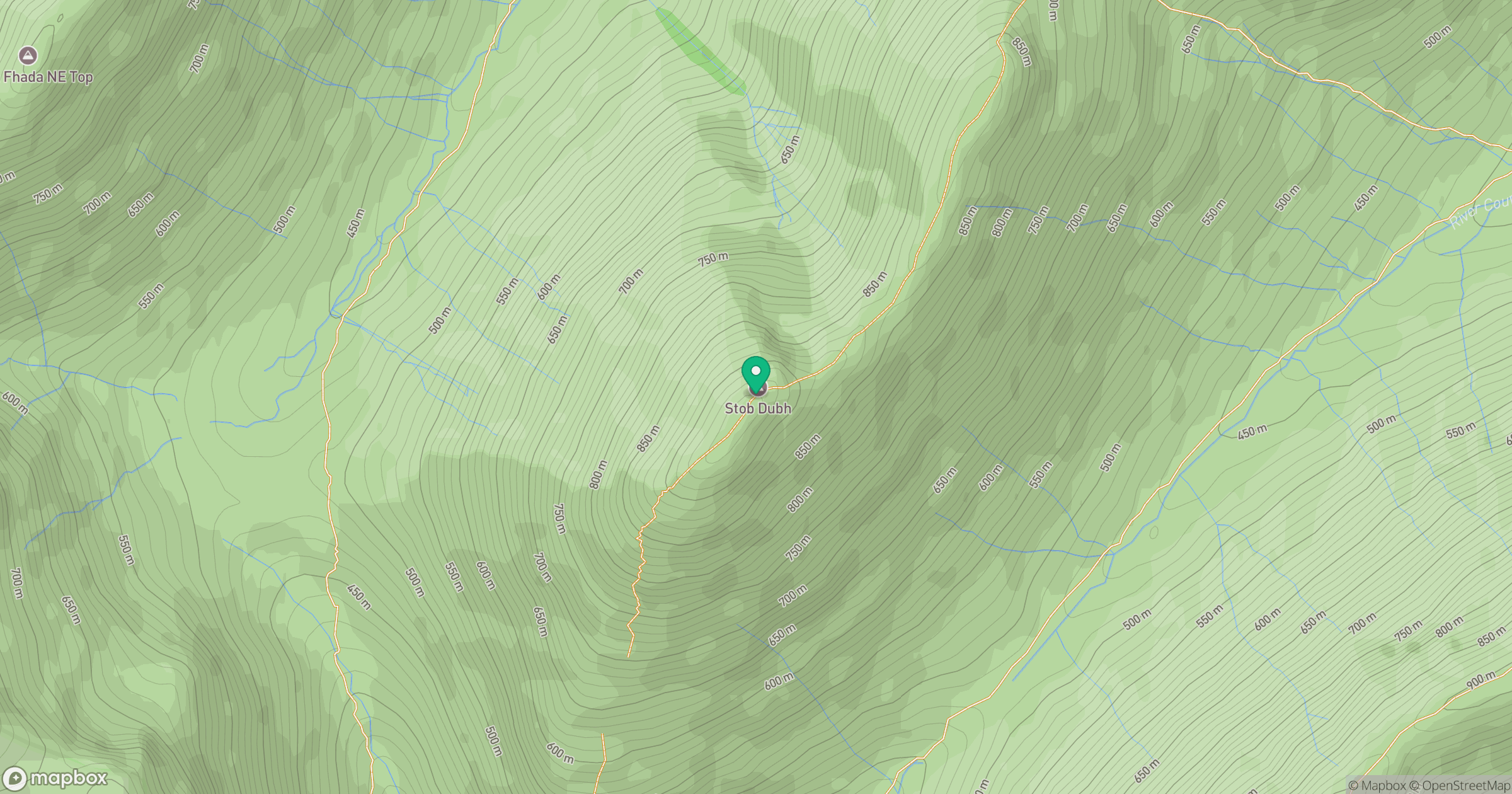 Buachaille Etive Beag - Stob Dubh location map