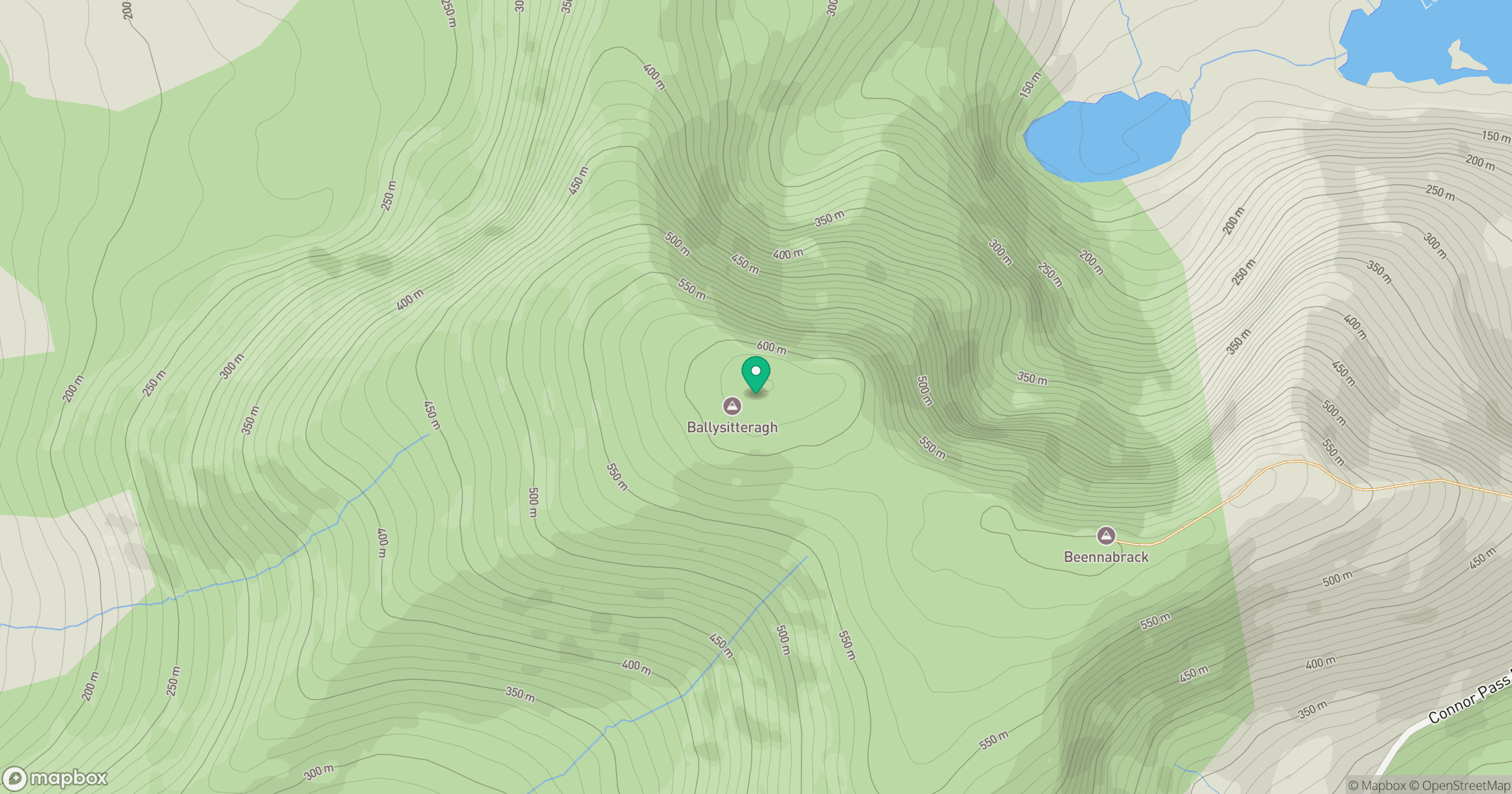 Ballysitteragh location map
