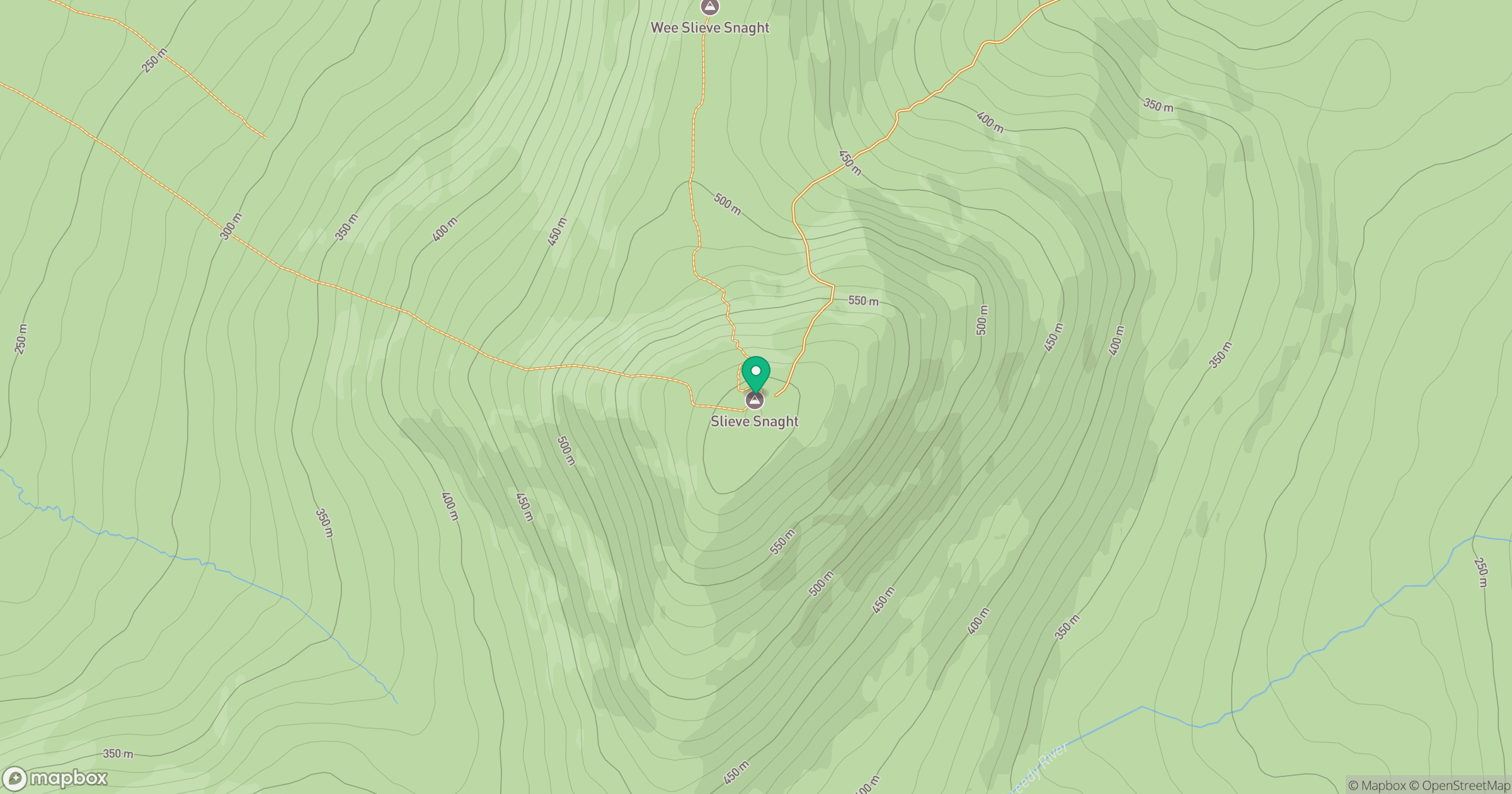 Slieve Snaght [Sliabh Sneachta] location map