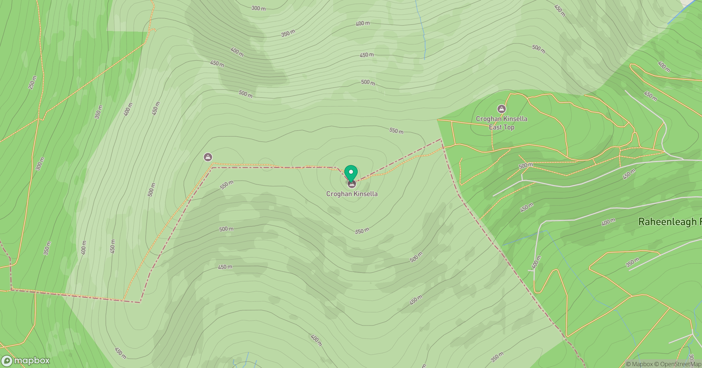 Croghan Mountain location map