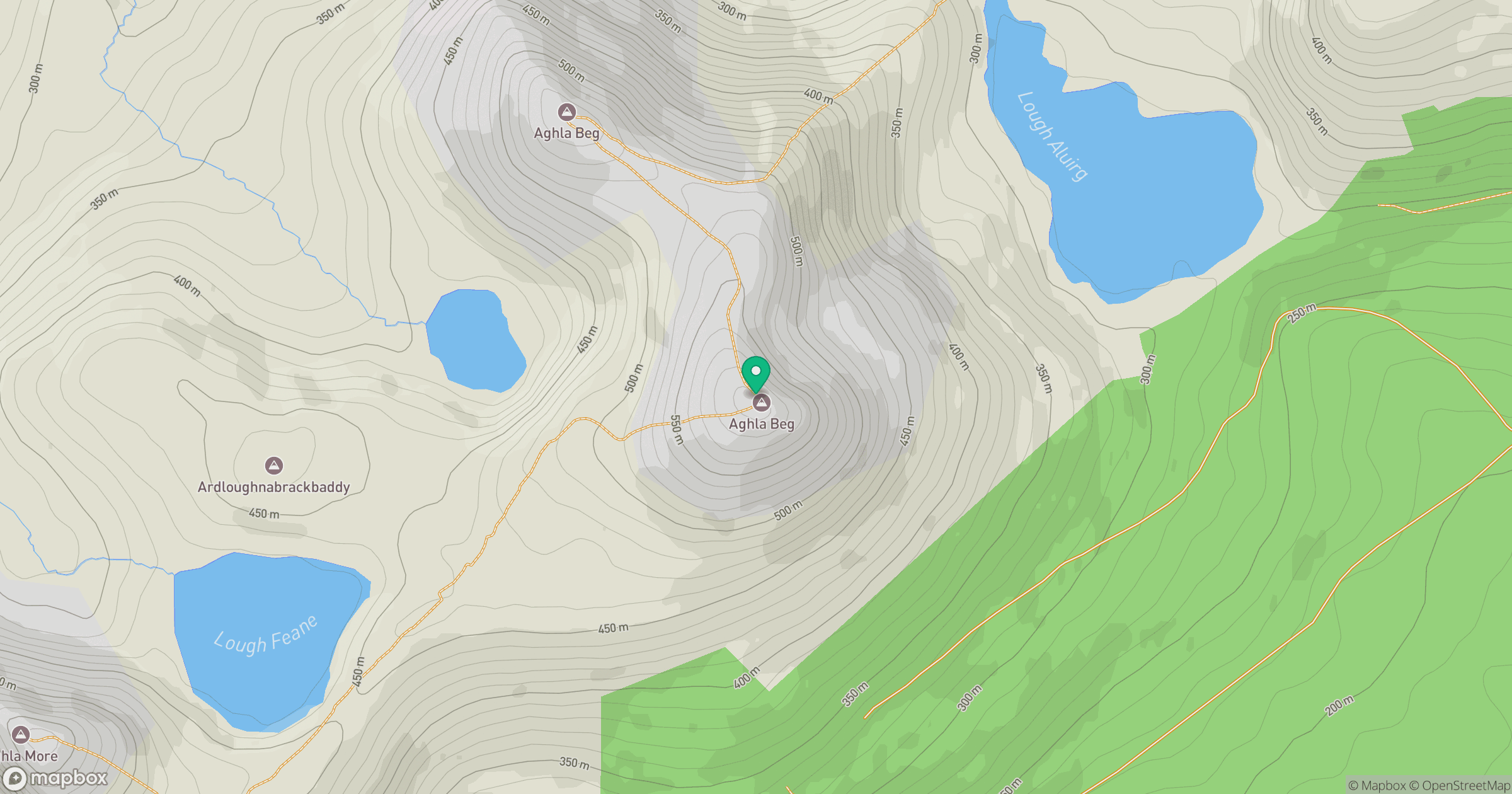 Aghla Beg location map