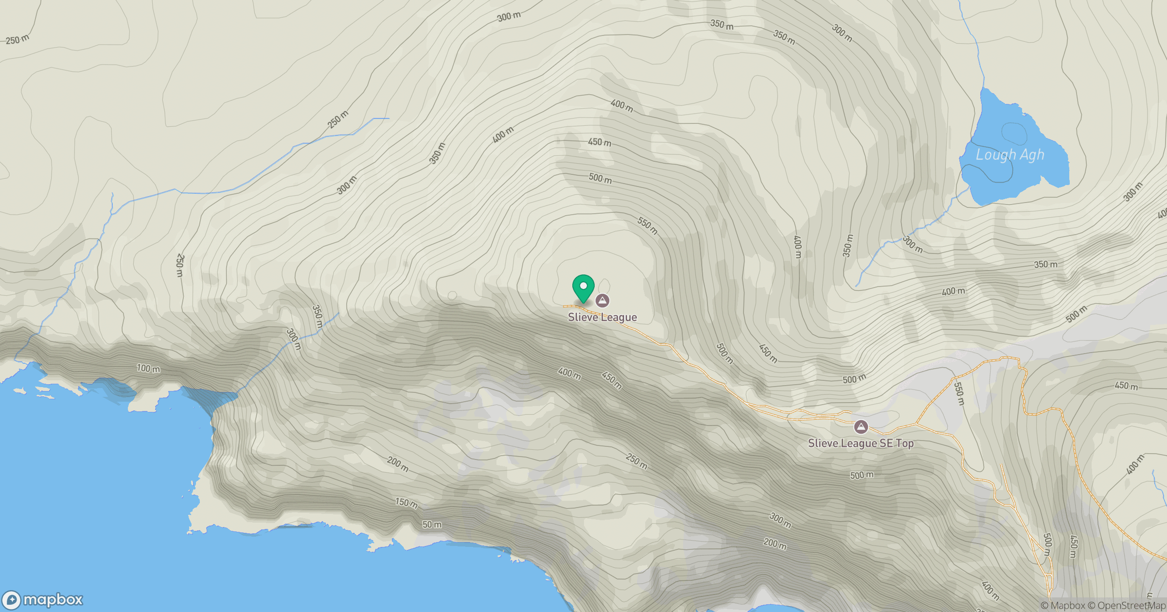 Slieve League [Sliabh Liag] location map