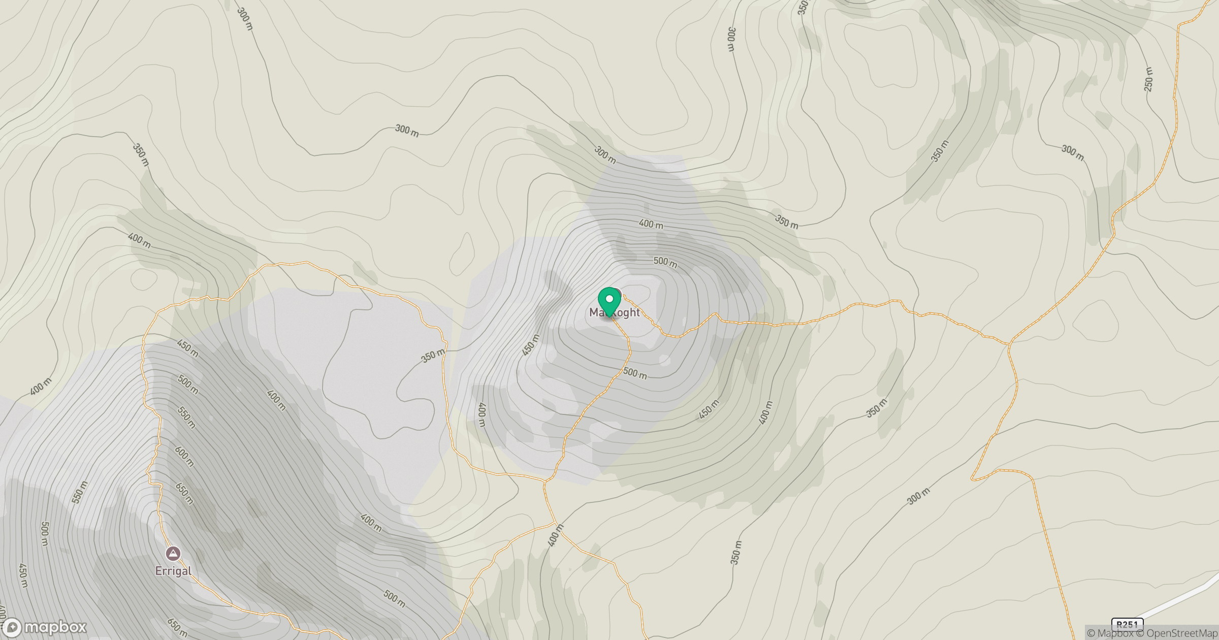 Mackoght [Wee Errigal] [Mac Uchta] location map