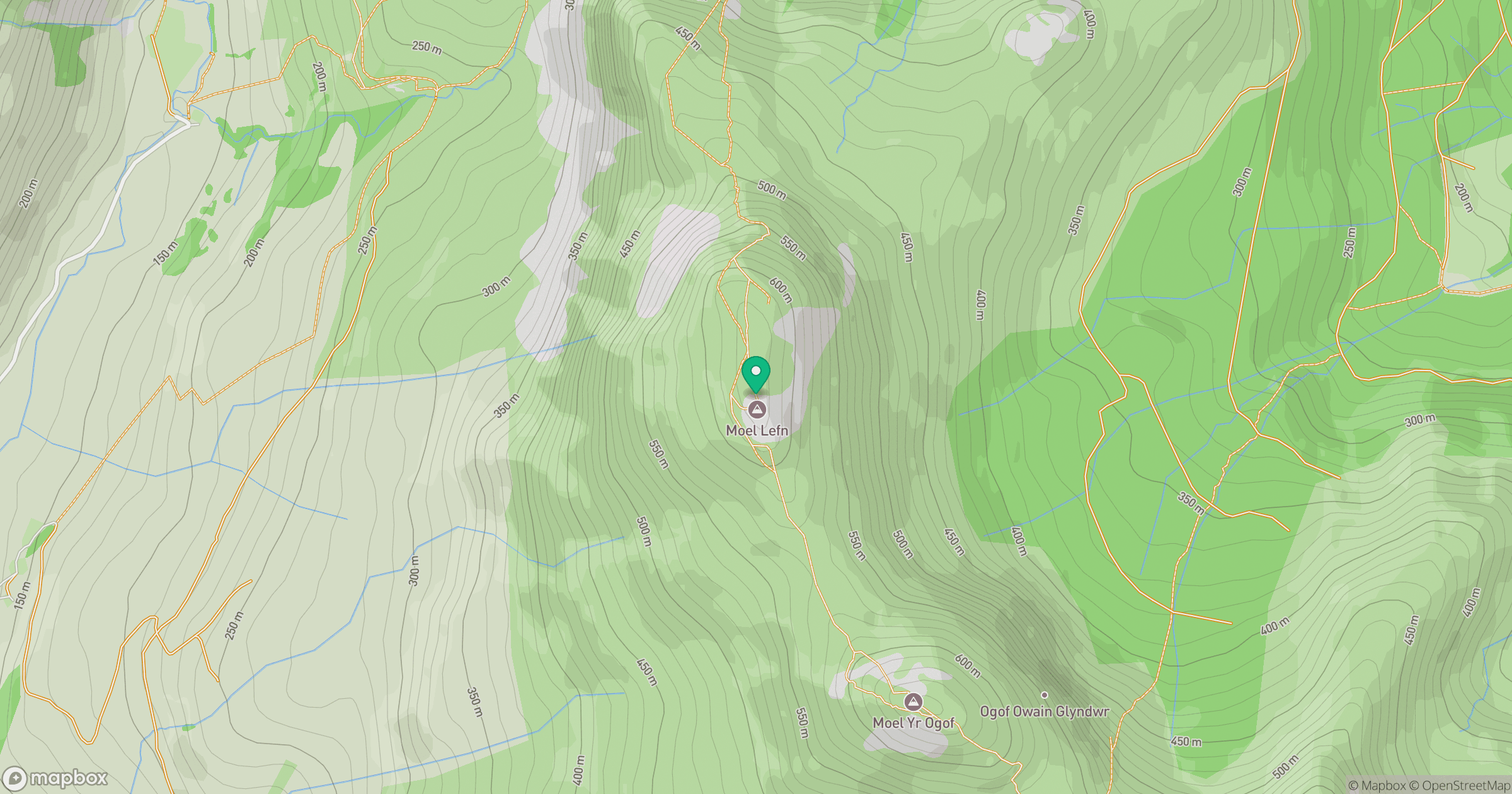 Moel Lefn location map