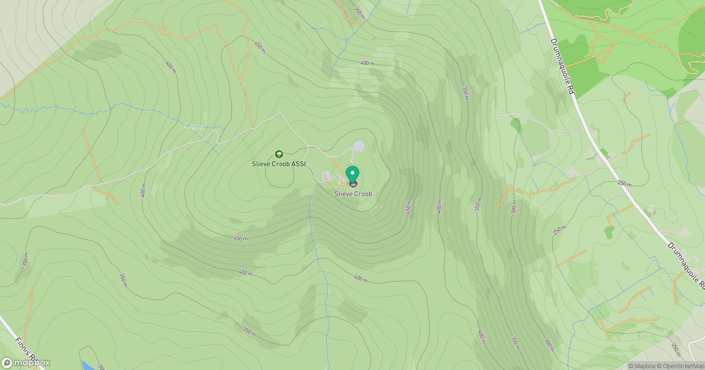 Slieve Croob location map