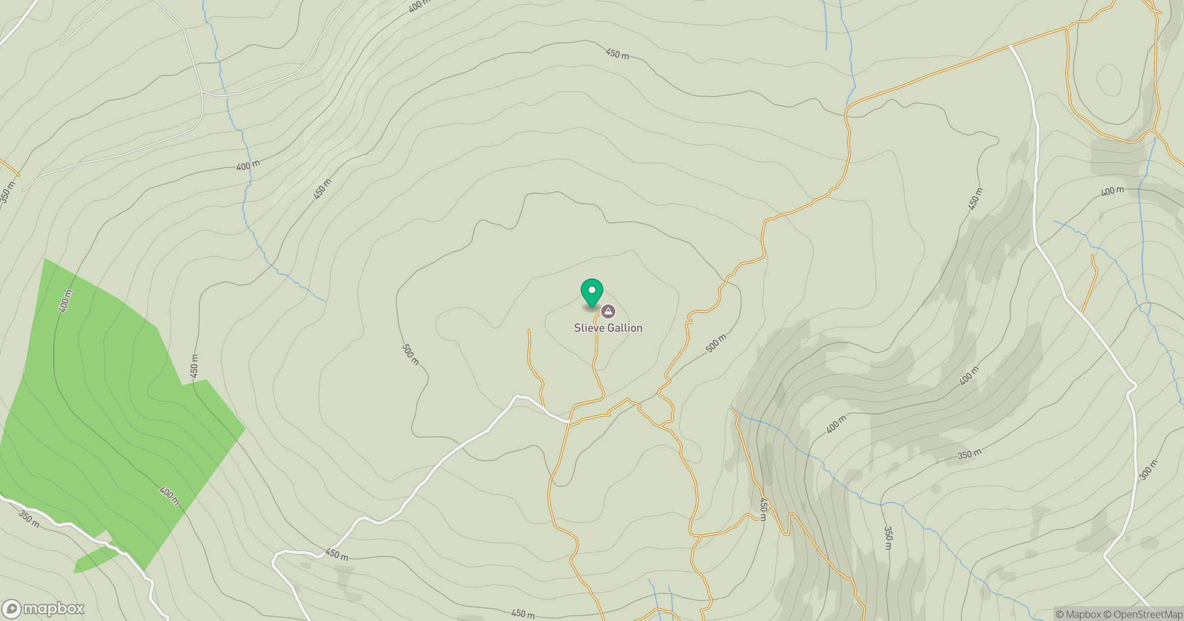Slieve Gallion location map