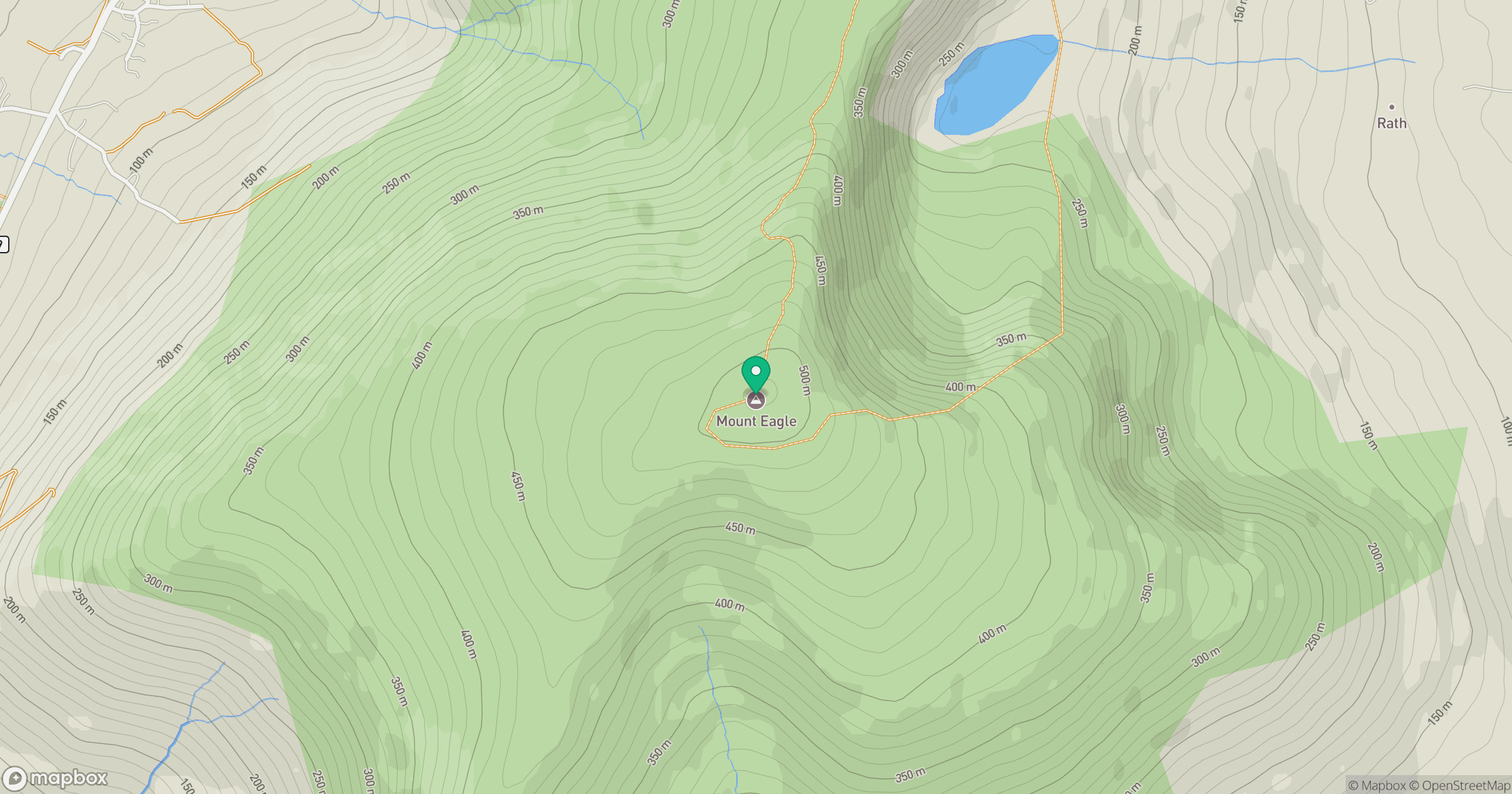 Mount Eagle location map
