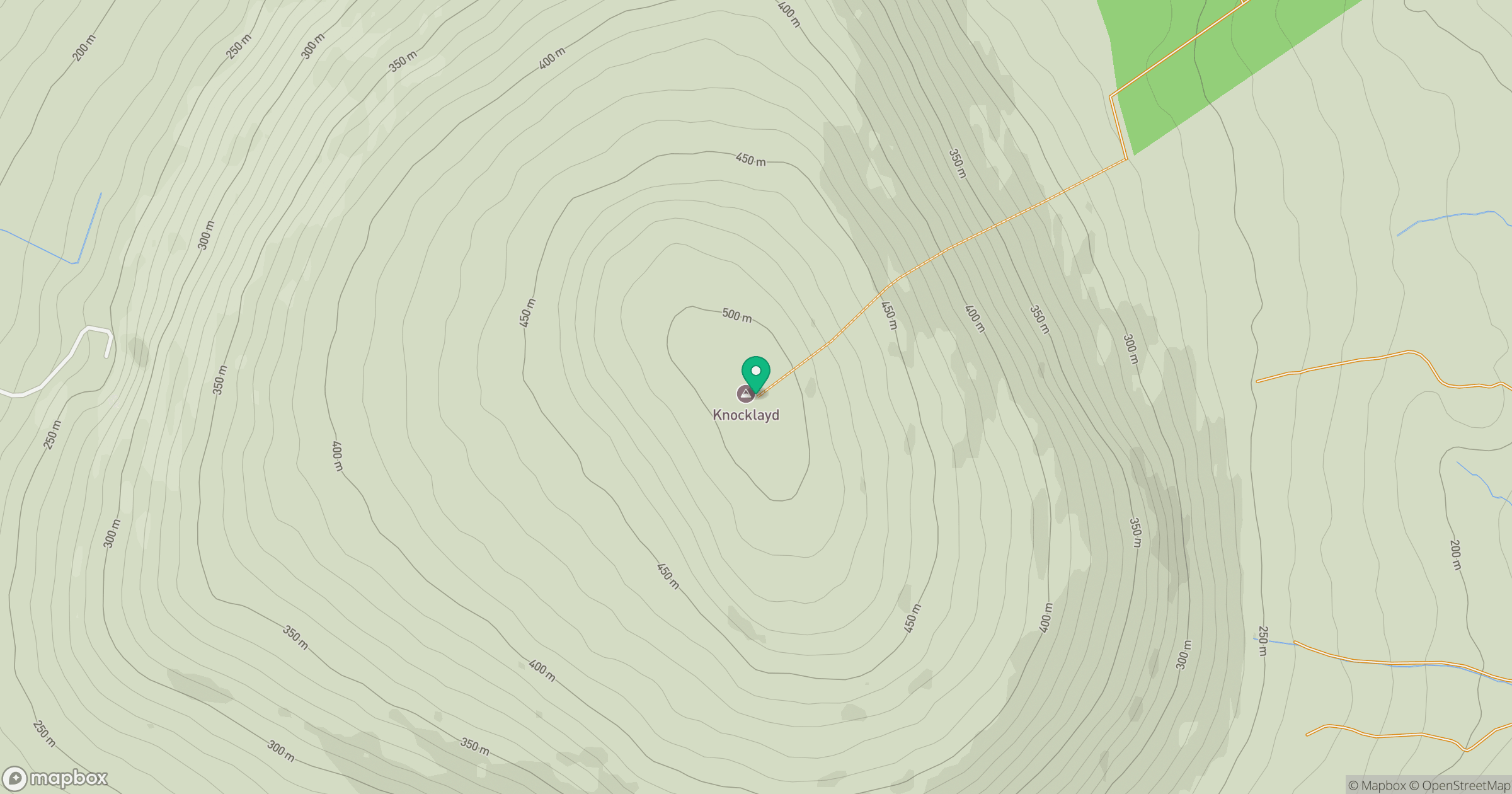 Knocklayd location map