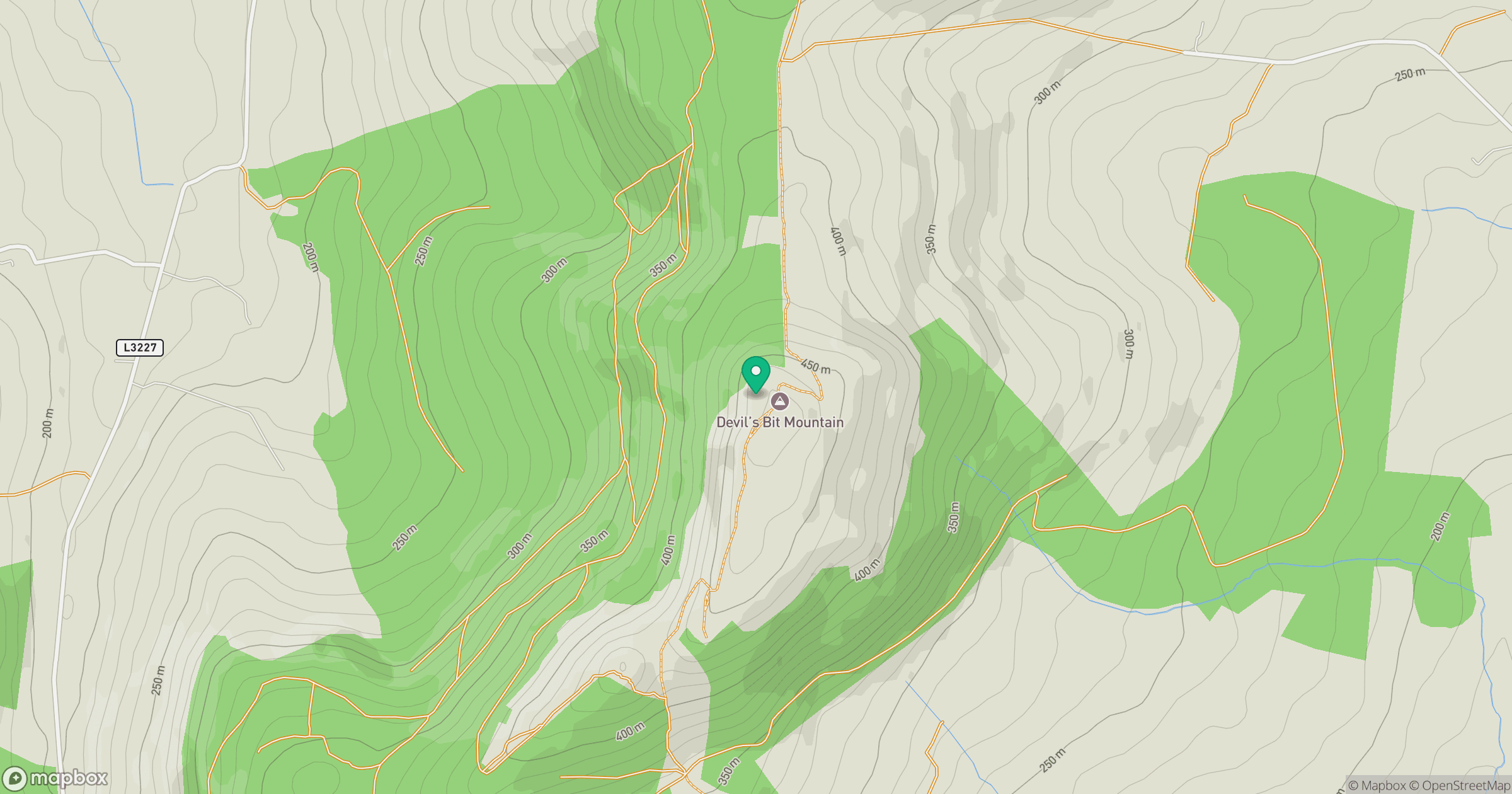 Devilsbit Mountain [Bearnan Eile] location map