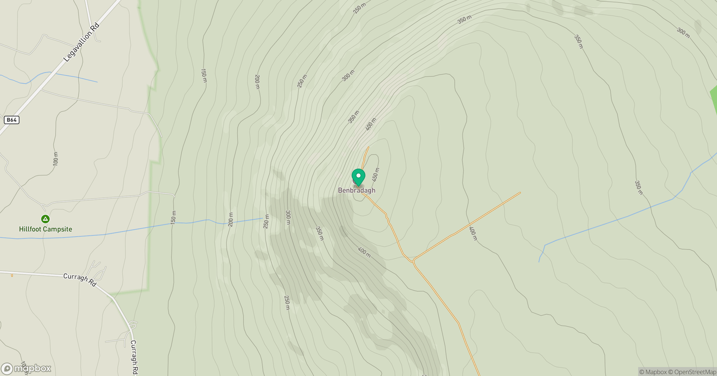 Benbradagh location map